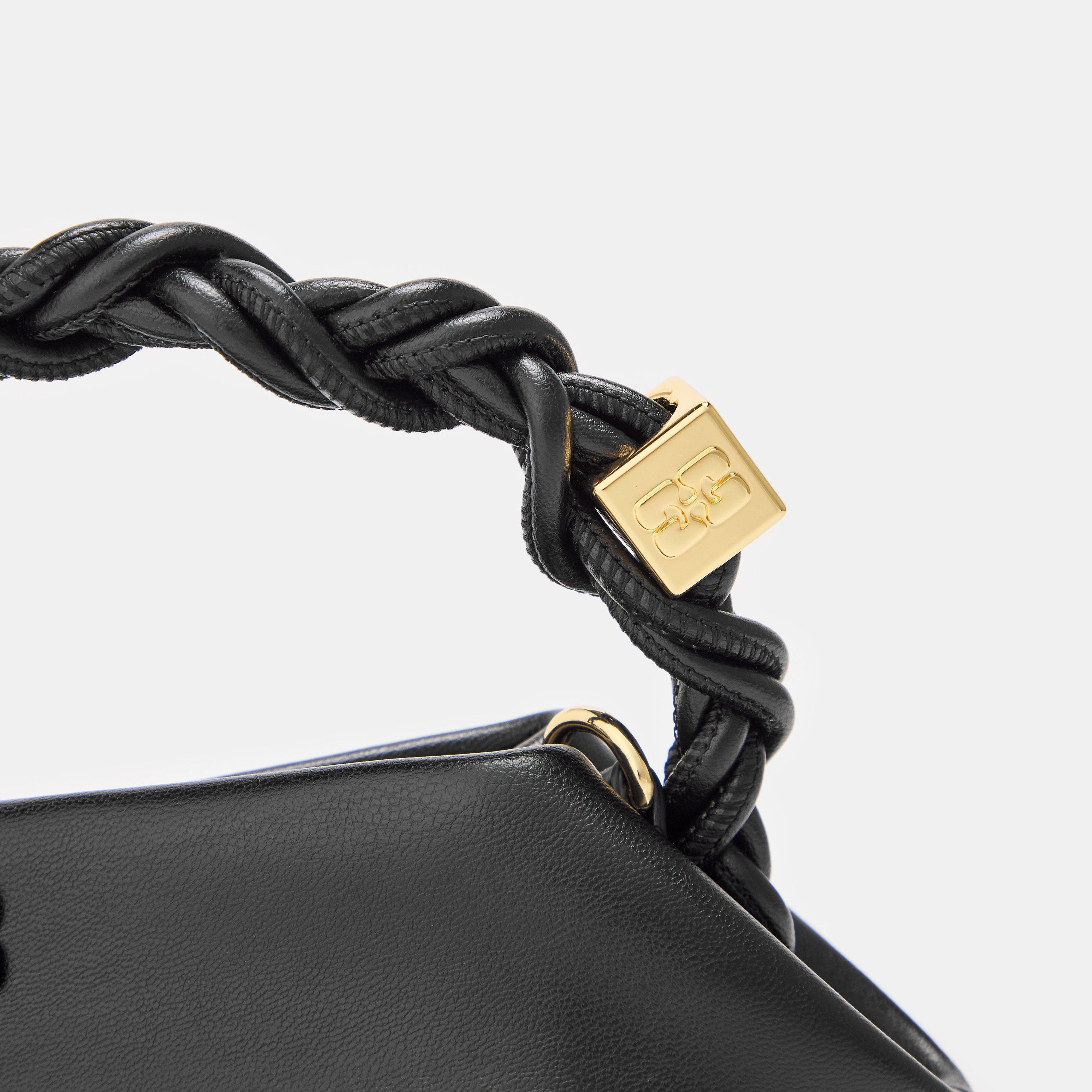 Black - Ganni - Women's Bou Bag Mini Top Handle Bag - 3