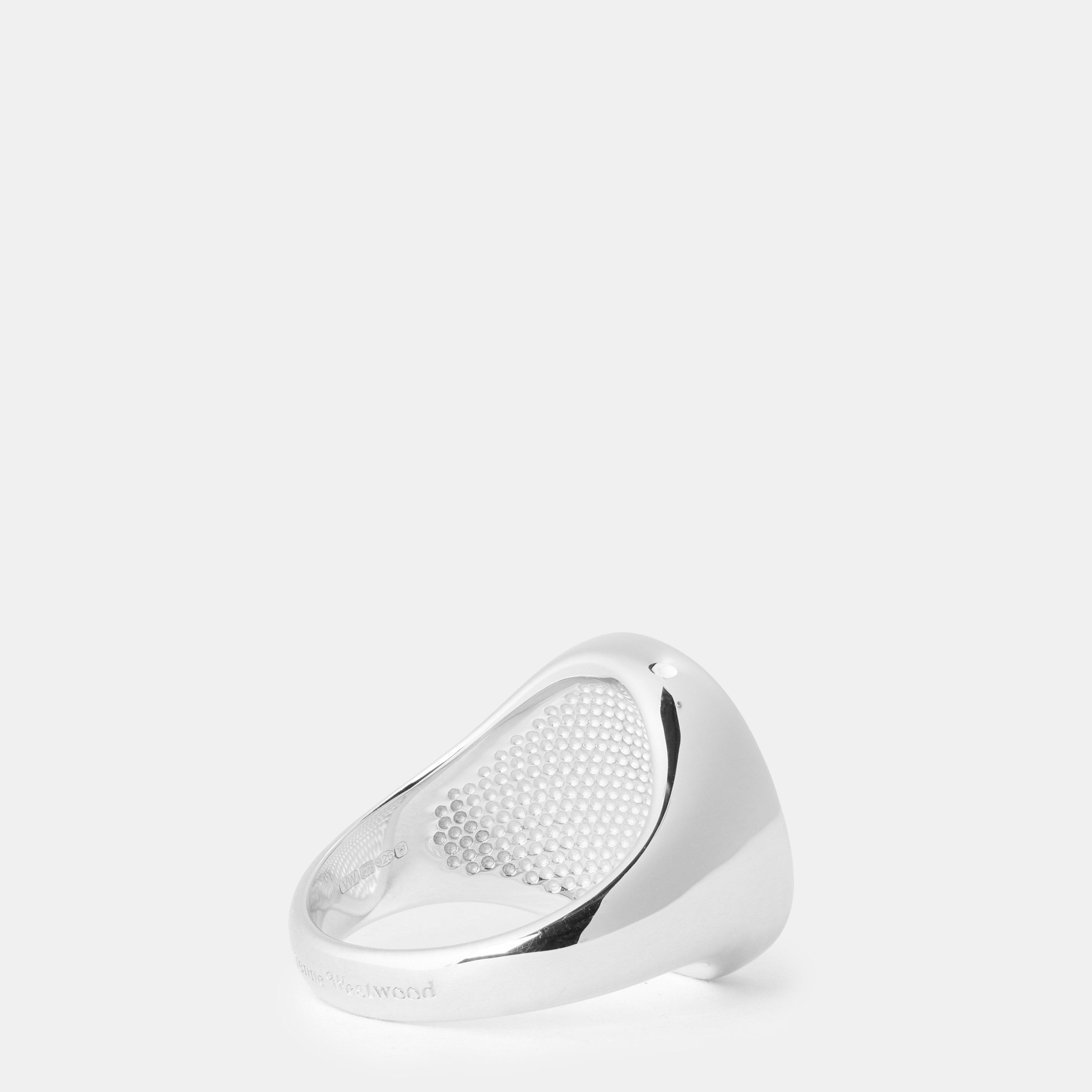 RHODIUM - Vivienne Westwood - Women's Solitaire Ring - 2