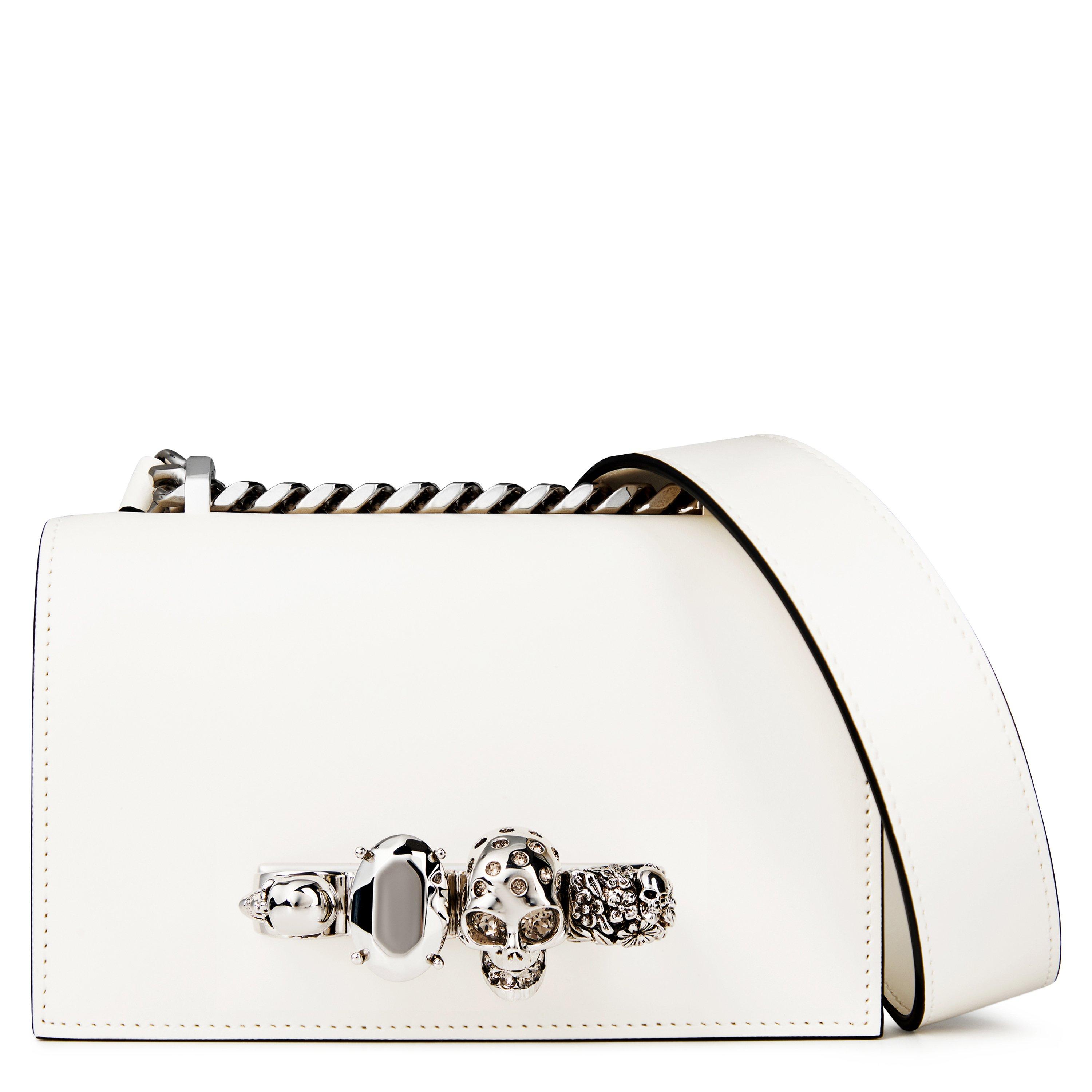 Soft Ivory - Alexander McQueen - Mini Jewelled Satchel Bag - 1