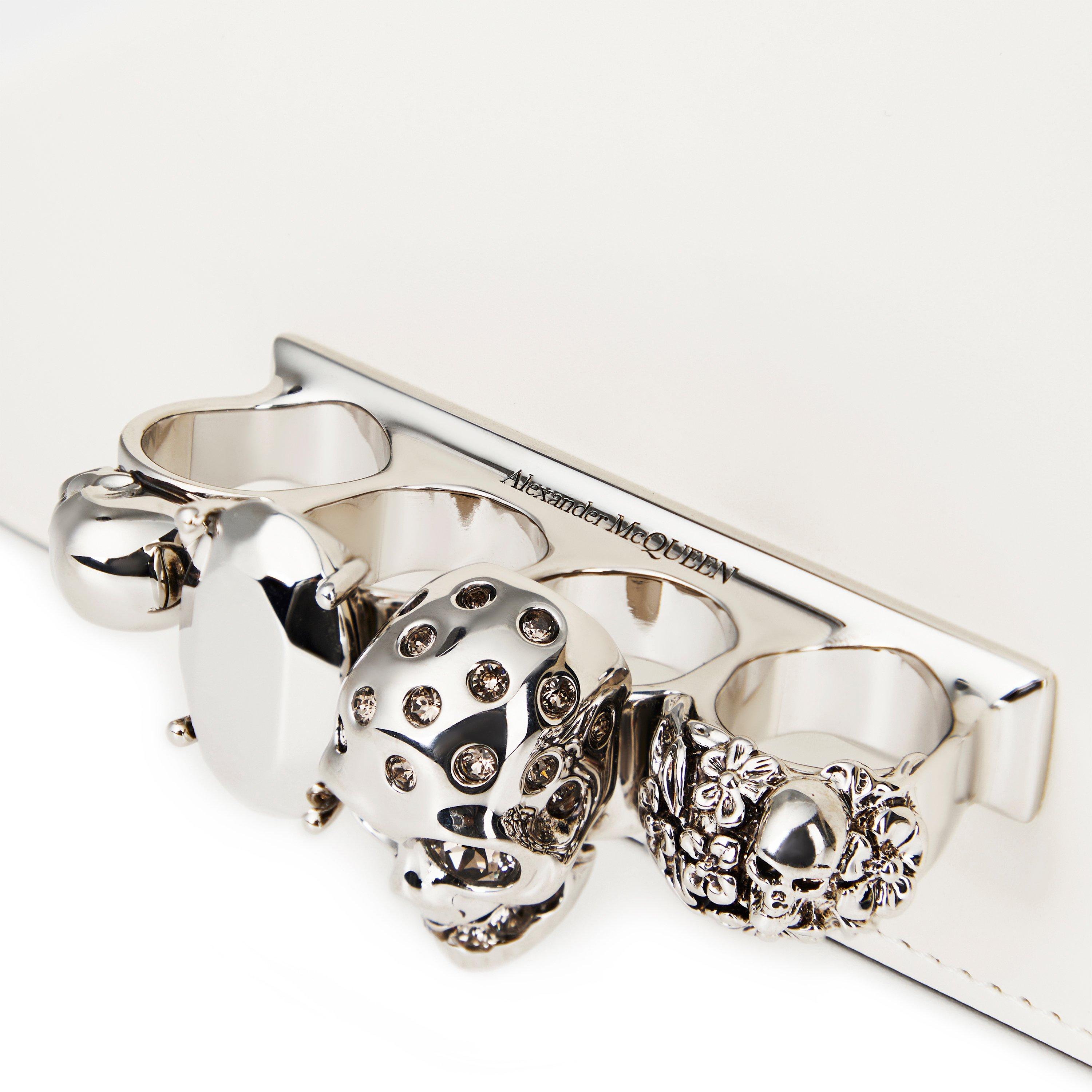 Soft Ivory - Alexander McQueen - Mini Jewelled Satchel Bag - 4