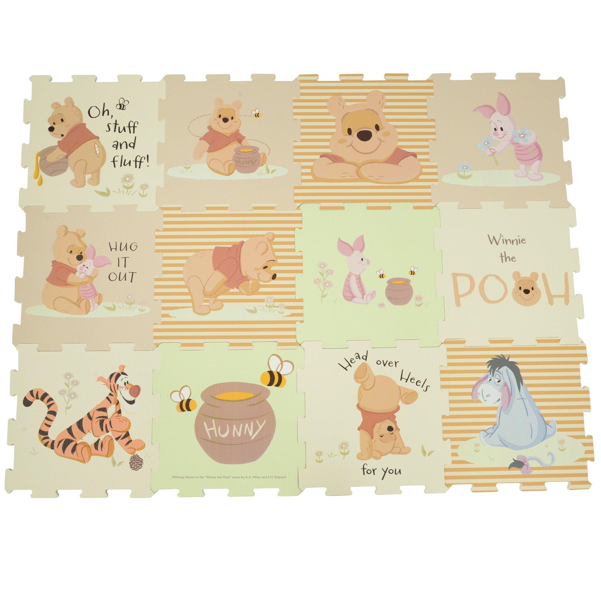 Multicoloured - Winnie The Pooh - 12 Piece EVA Playmat - 1
