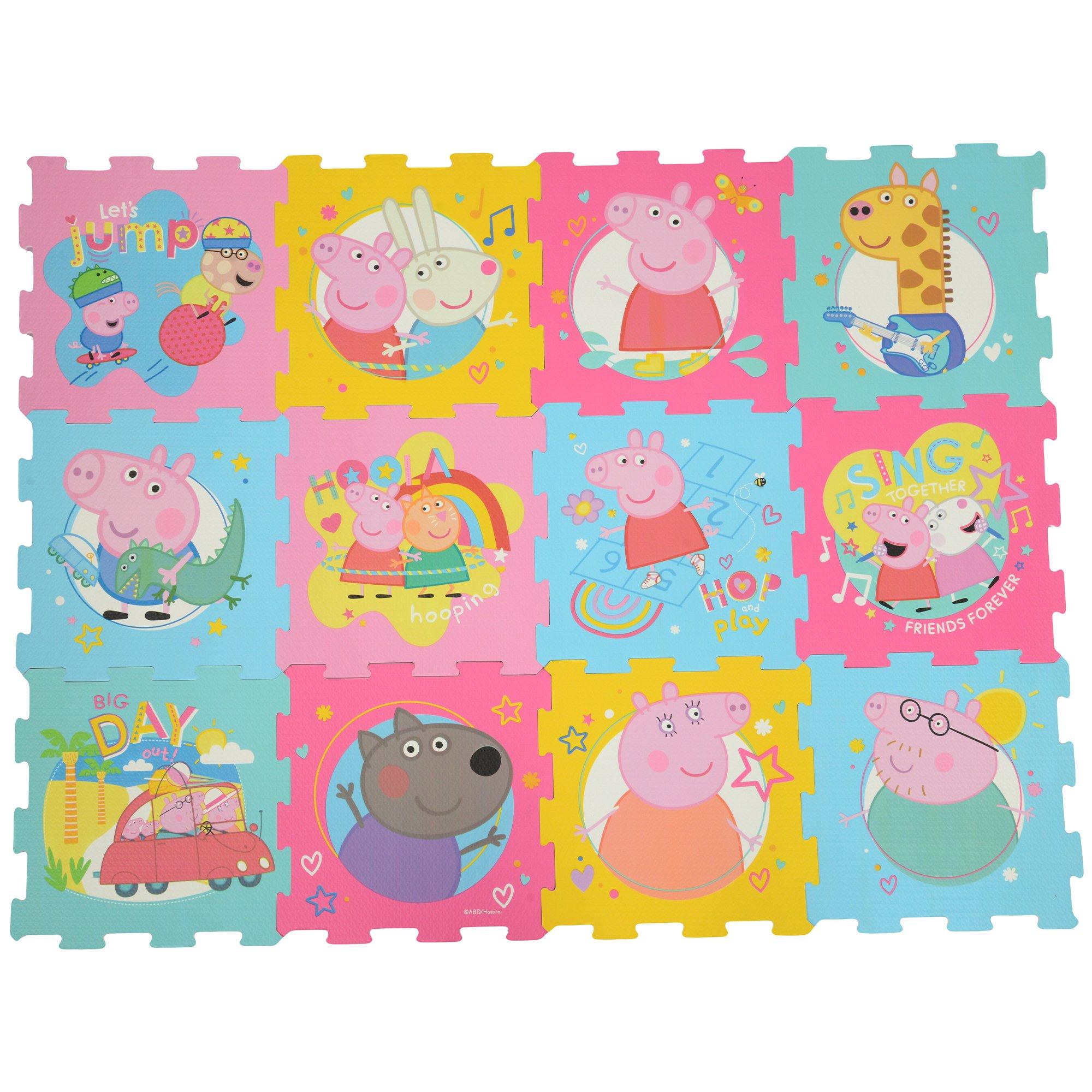 Multicoloured - Peppa Pig - Peppa Pig 12 Piece EVA Playmat - 1