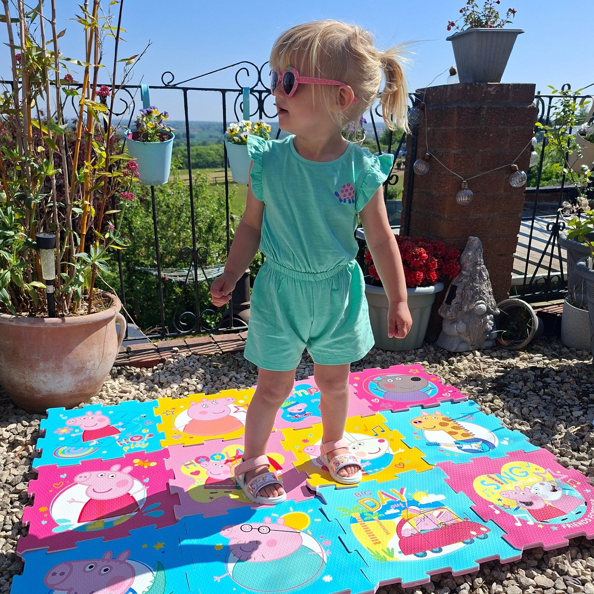Multicoloured - Peppa Pig - Peppa Pig 12 Piece EVA Playmat - 6