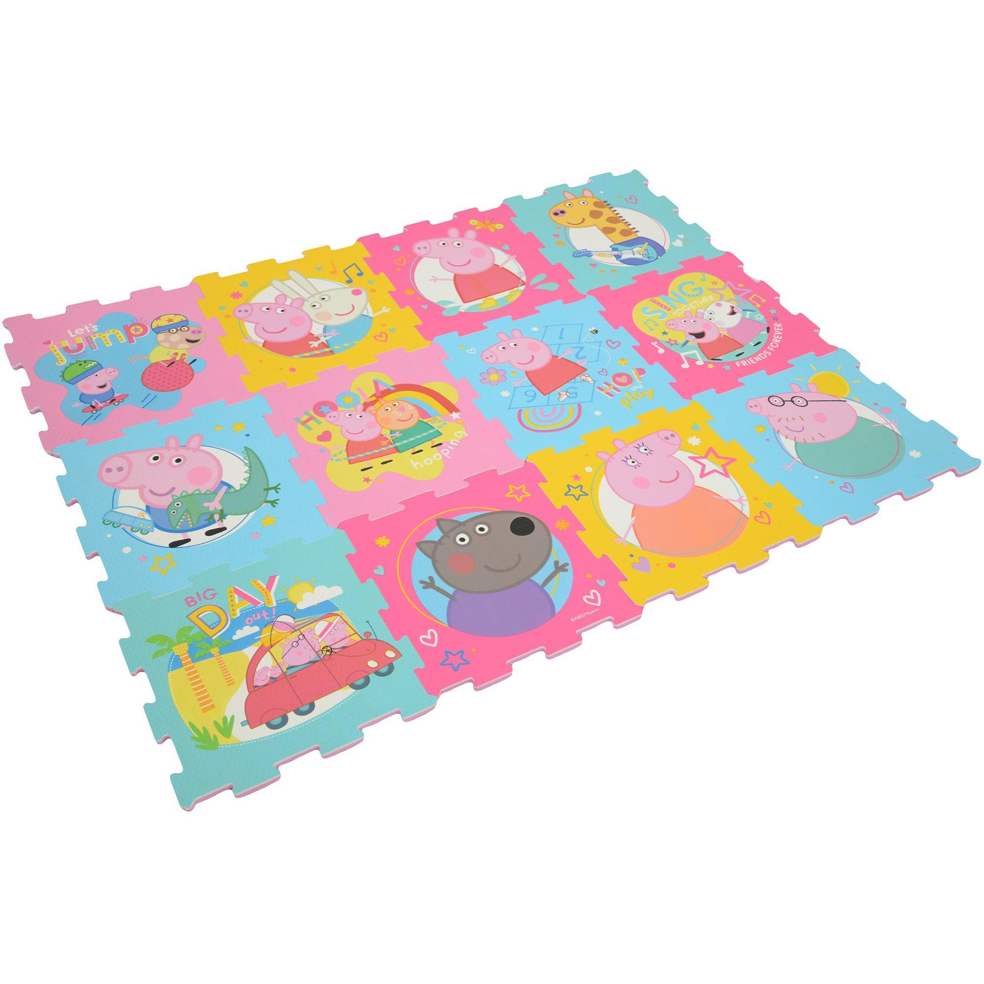 Multicoloured - Peppa Pig - Peppa Pig 12 Piece EVA Playmat - 7