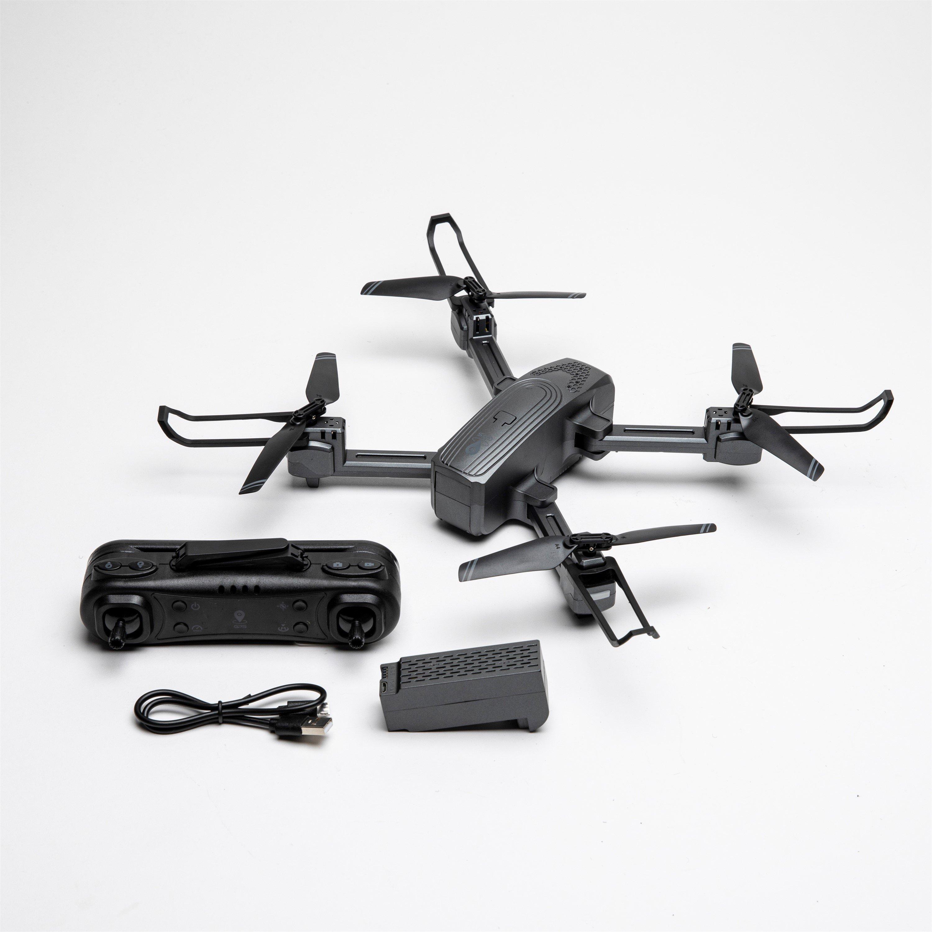Black - RDM - GX Pro GPS Folding Drone - 3