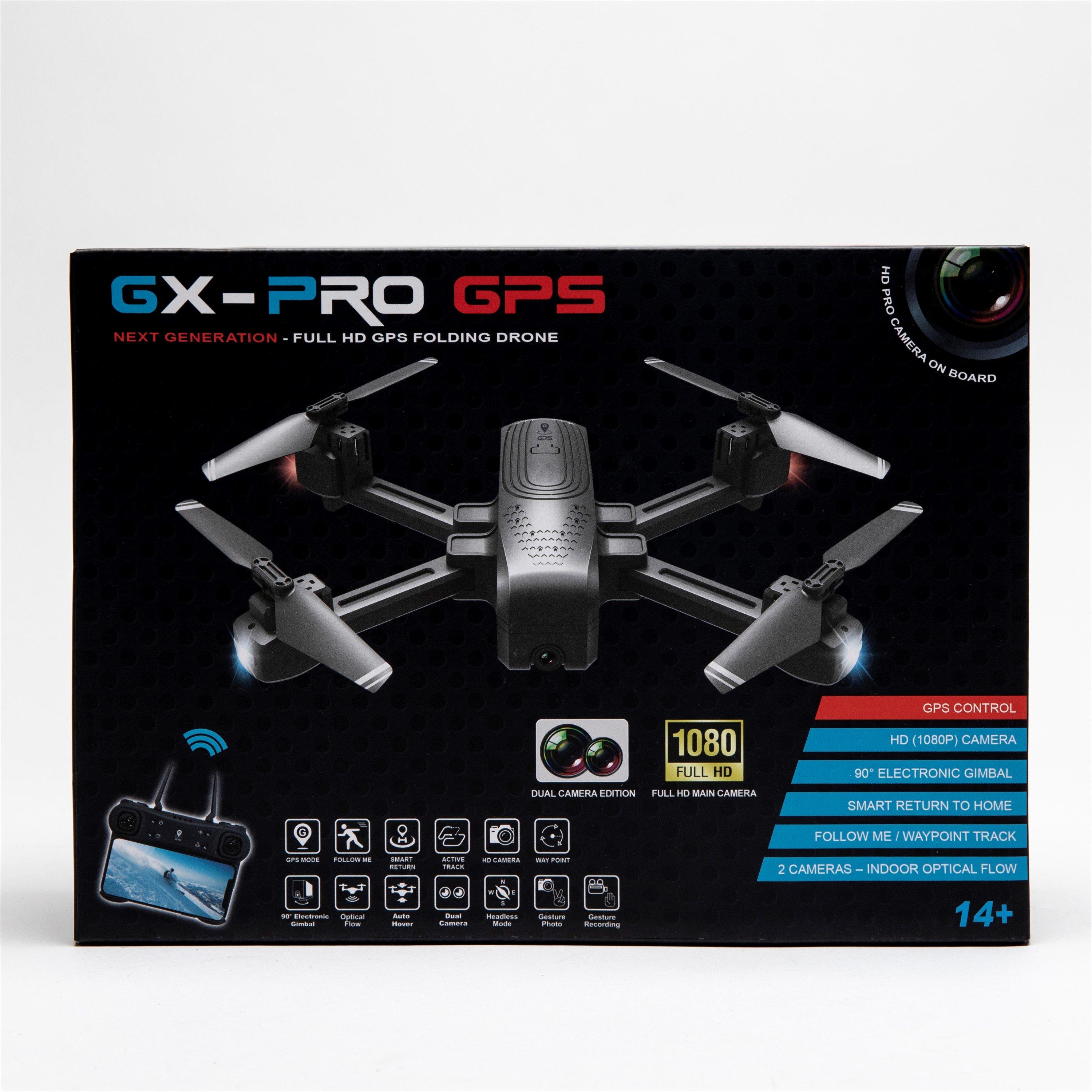 Black - RDM - GX Pro GPS Folding Drone - 4