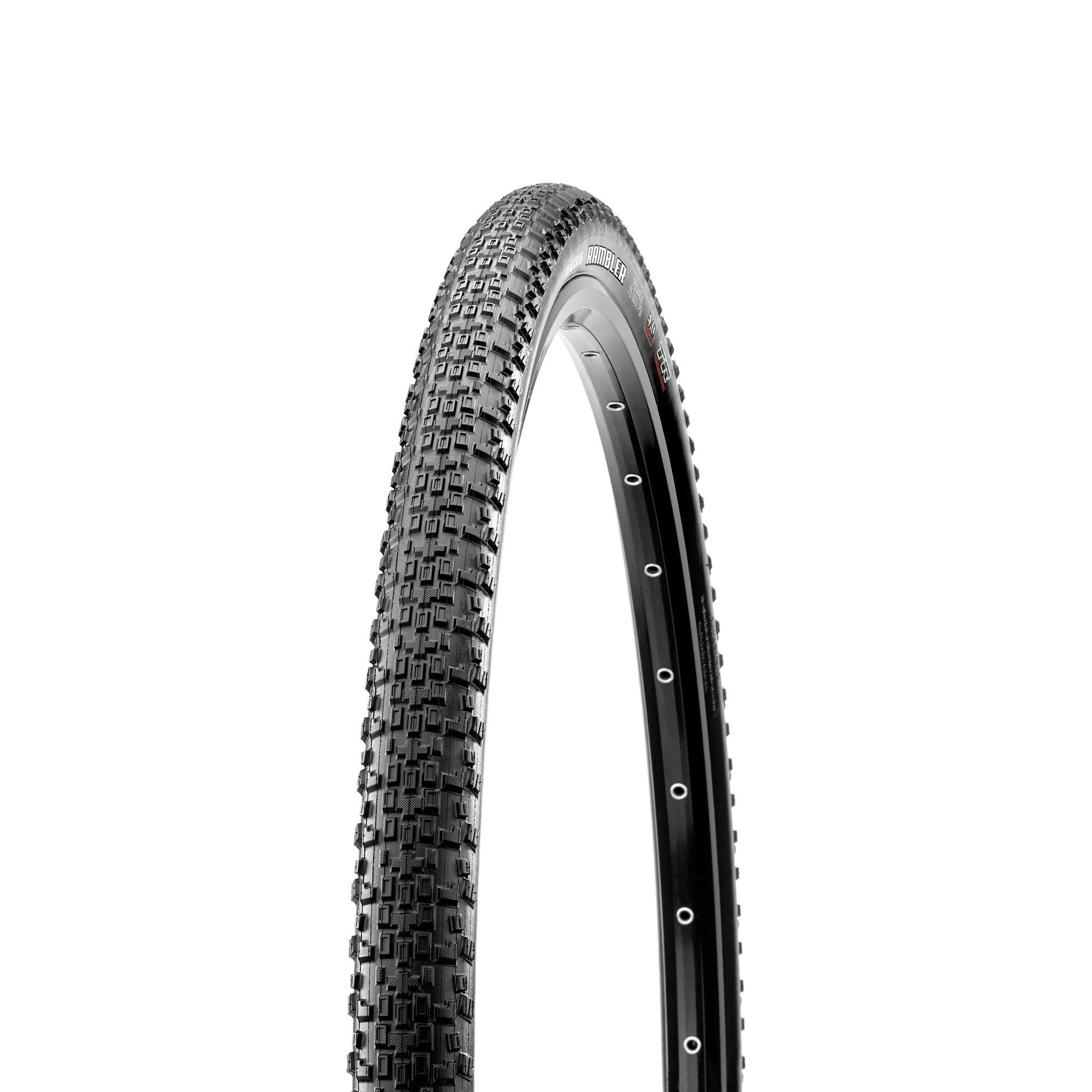 Black - Maxxis - Rambler Folding Dual Compound 700c Tyres - 1