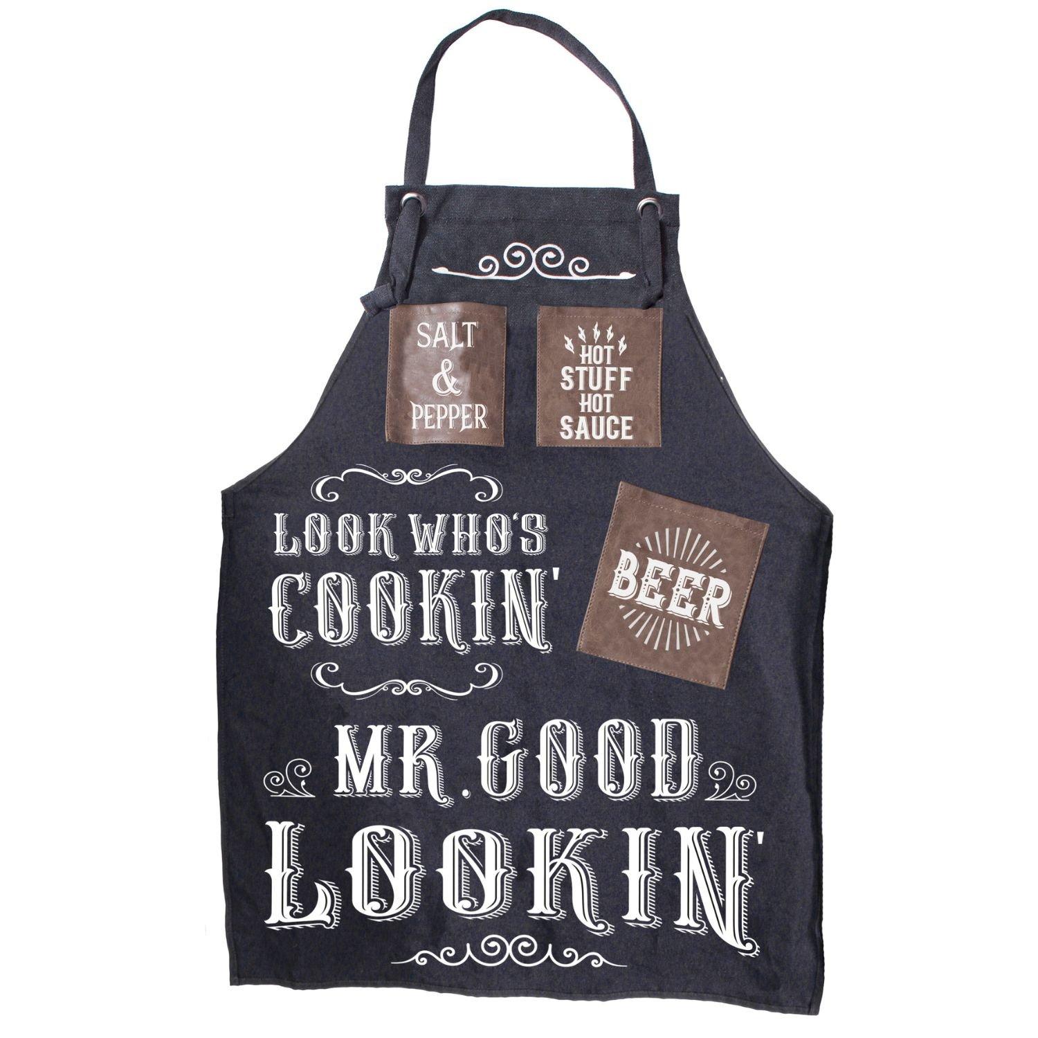 Multi - Boxer Gifts - Mr. Good Lookin Apron - Premium BBQ Chef Apron - 1