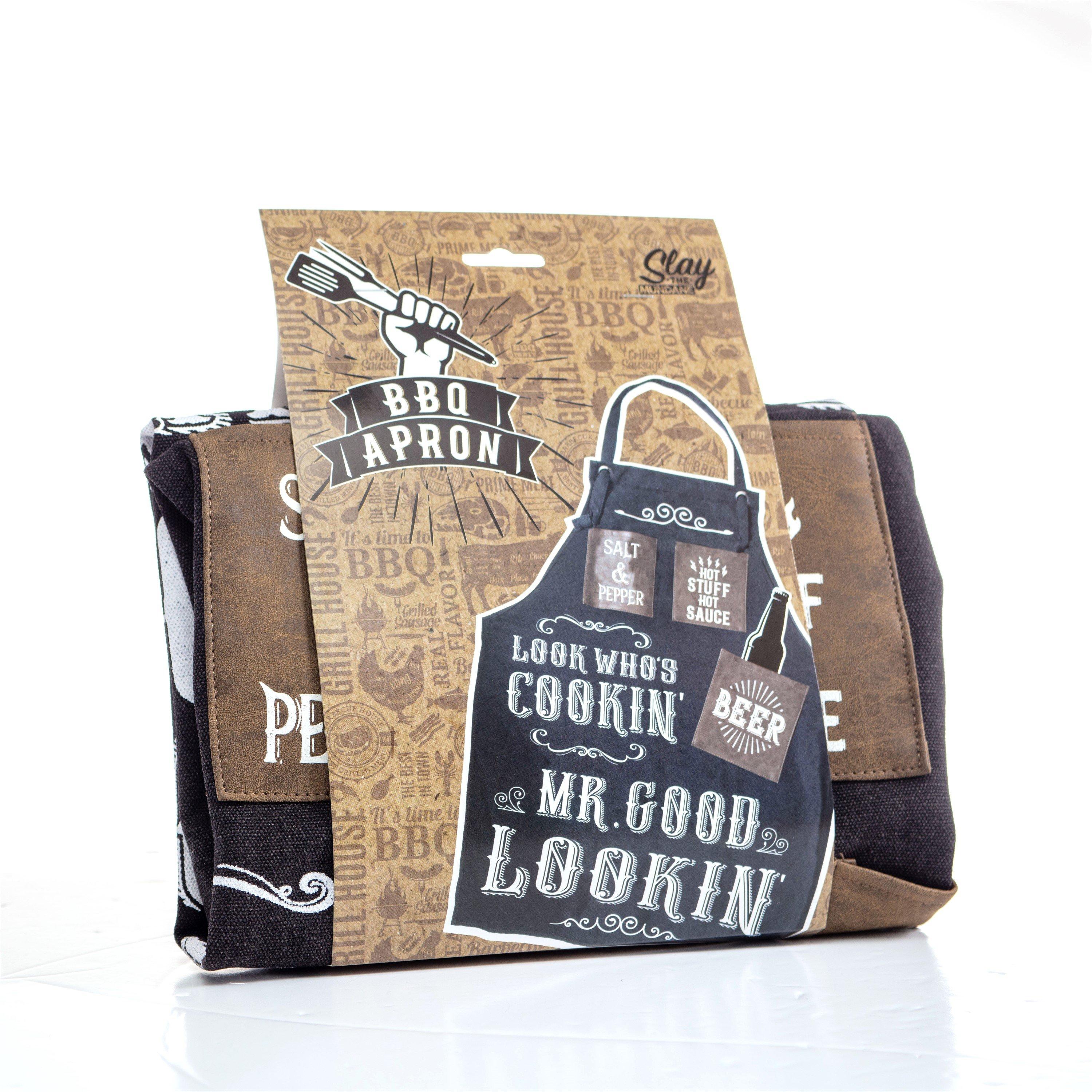 Multi - Boxer Gifts - Mr. Good Lookin Apron - Premium BBQ Chef Apron - 3