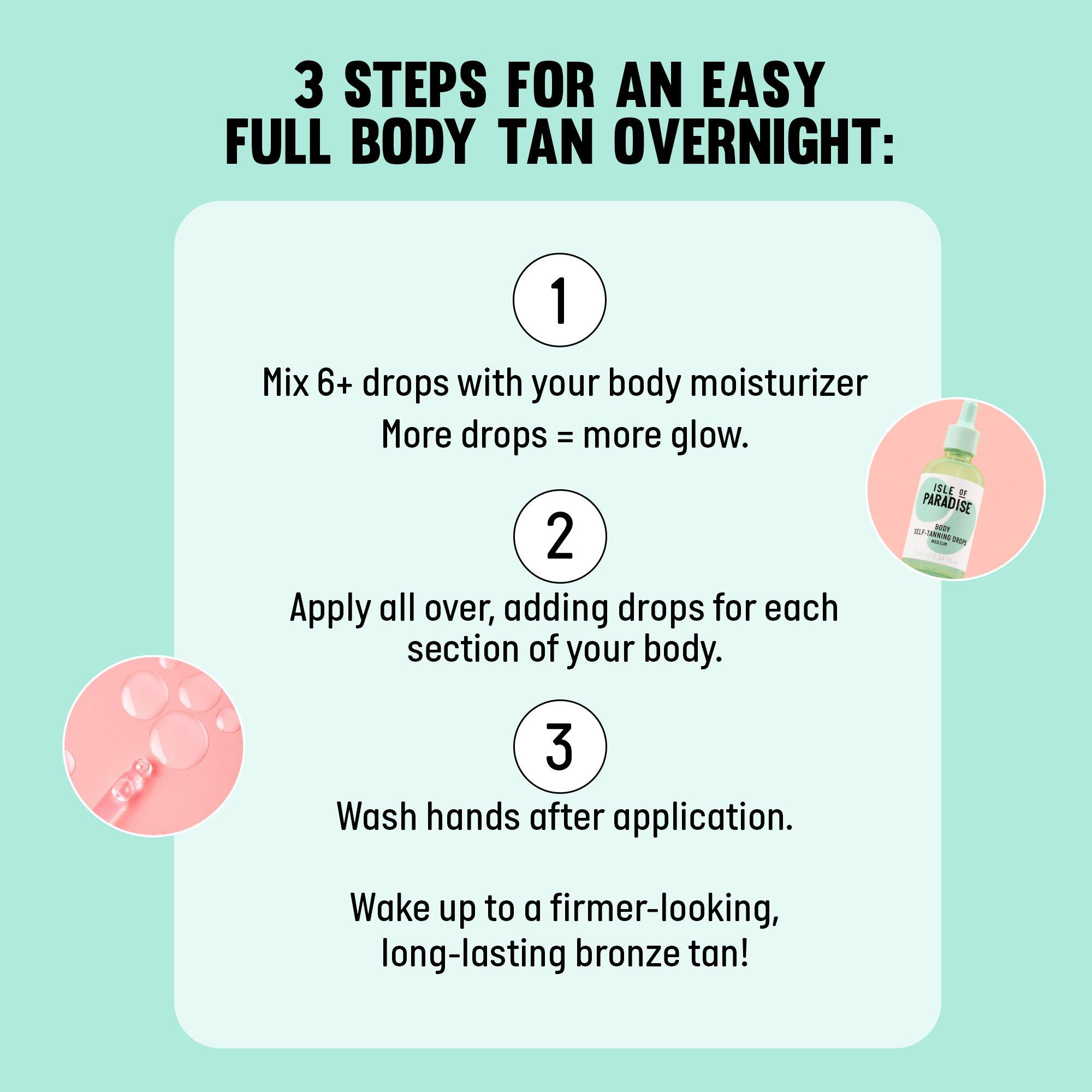 Light - Isle of Paradise - Self-Tanning Body Drops - 10