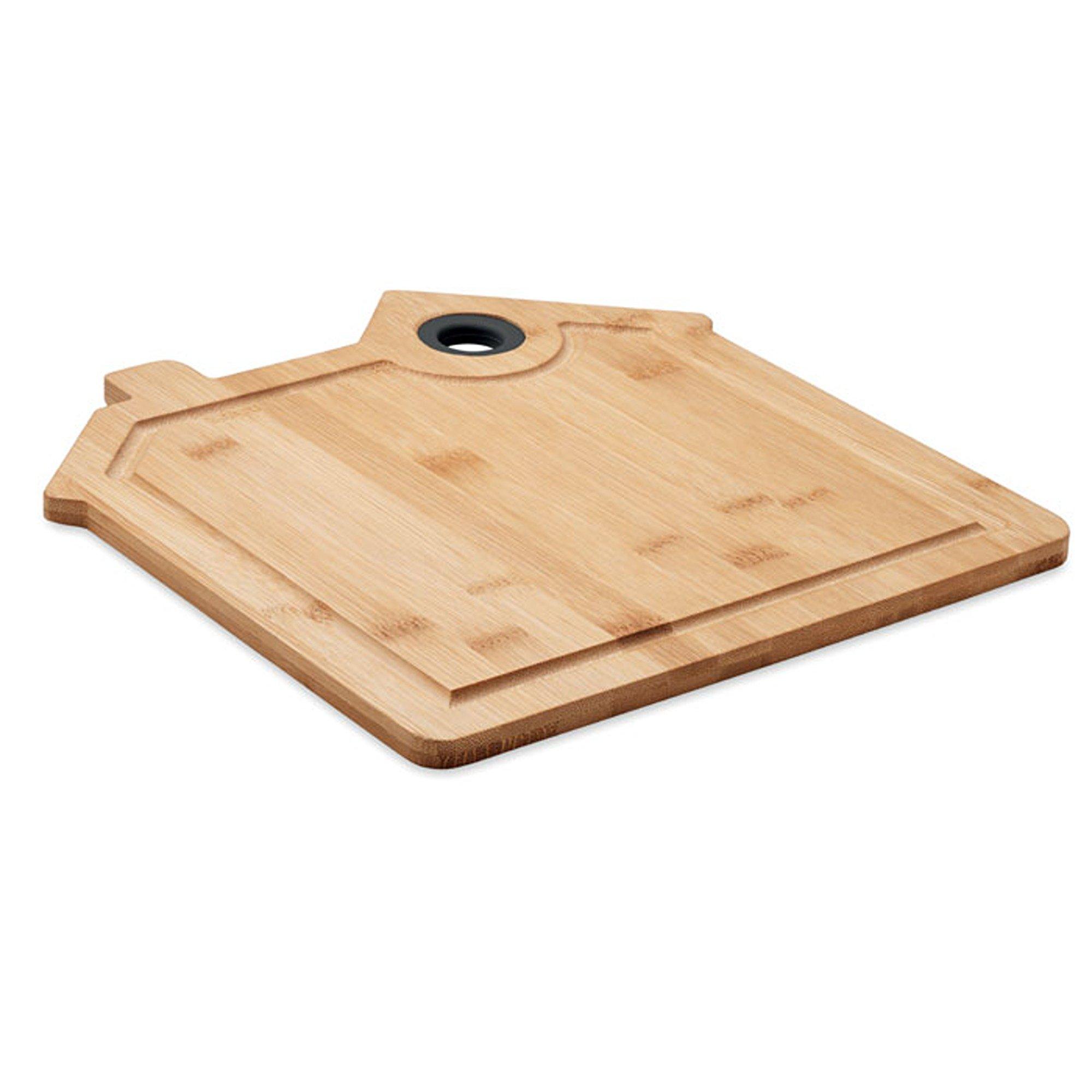 Beige - Treat Republic - Bamboo House Chopping Board - 2