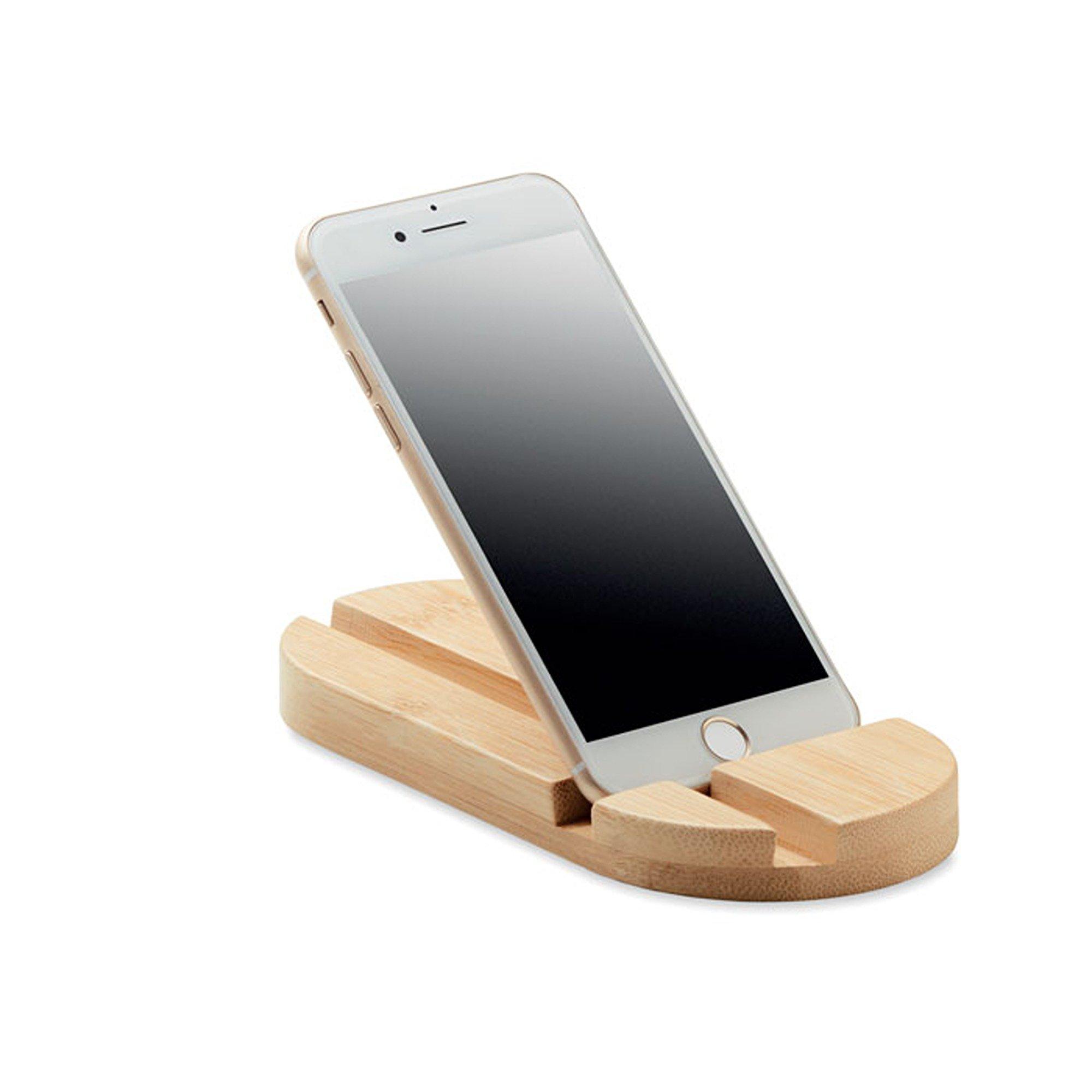 Beige - Treat Republic - Bamboo Tablet and Smartphone Stand - 5