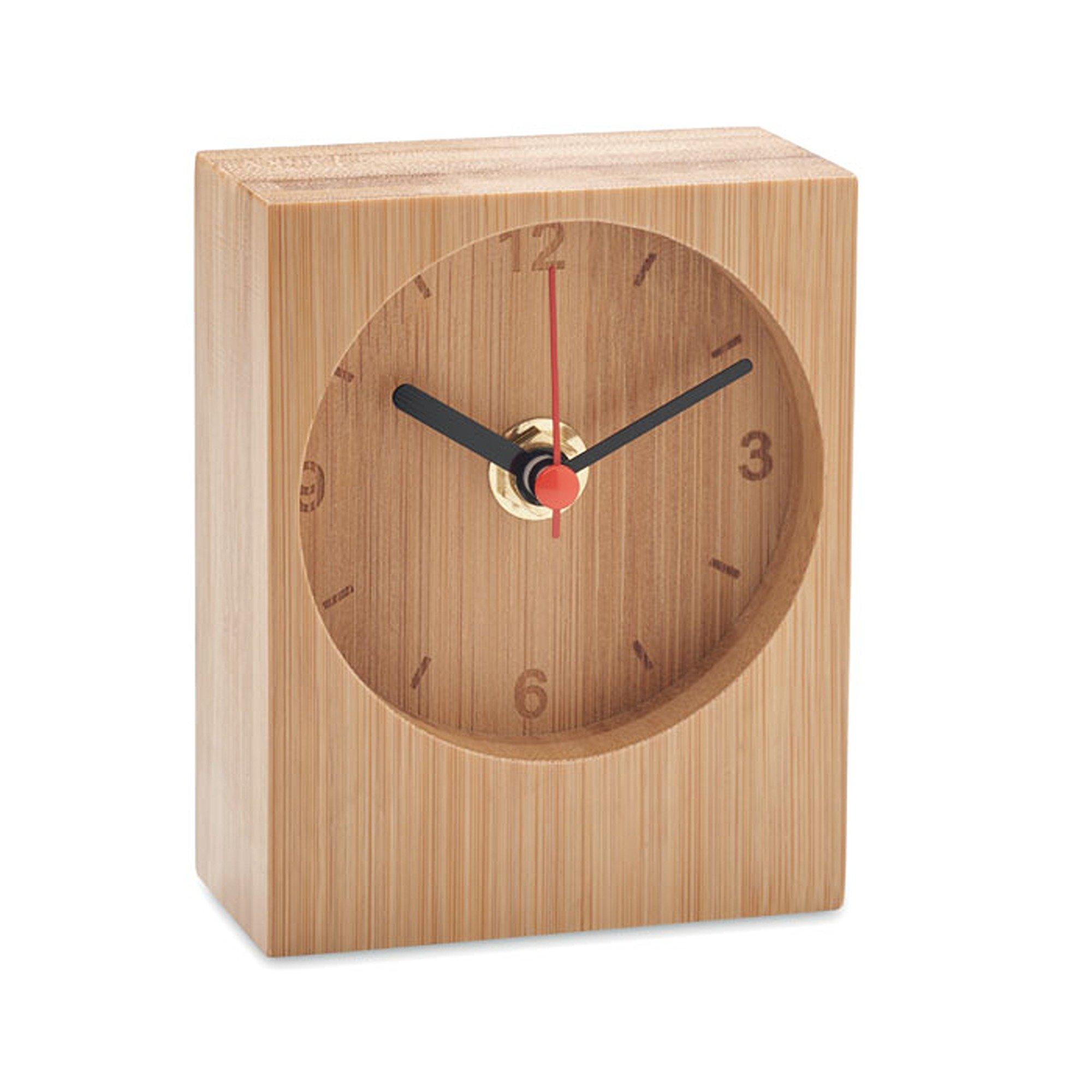 Beige - Treat Republic - Bamboo Table Clock - 2