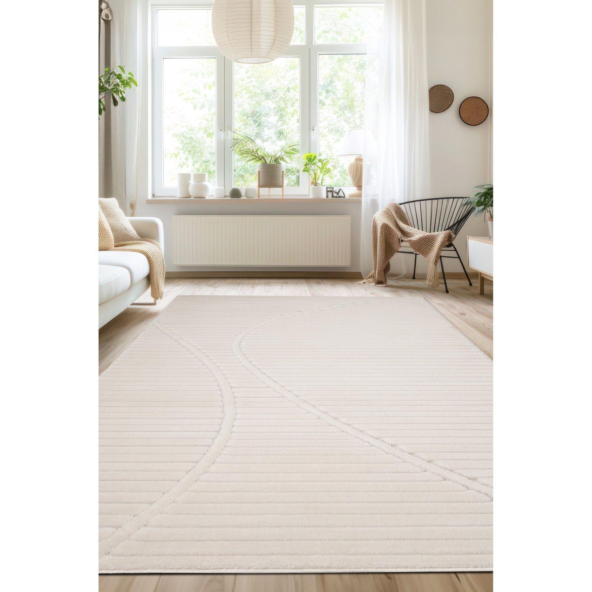 Homemaker  Malmo Bubble Rug White - 160x230cm