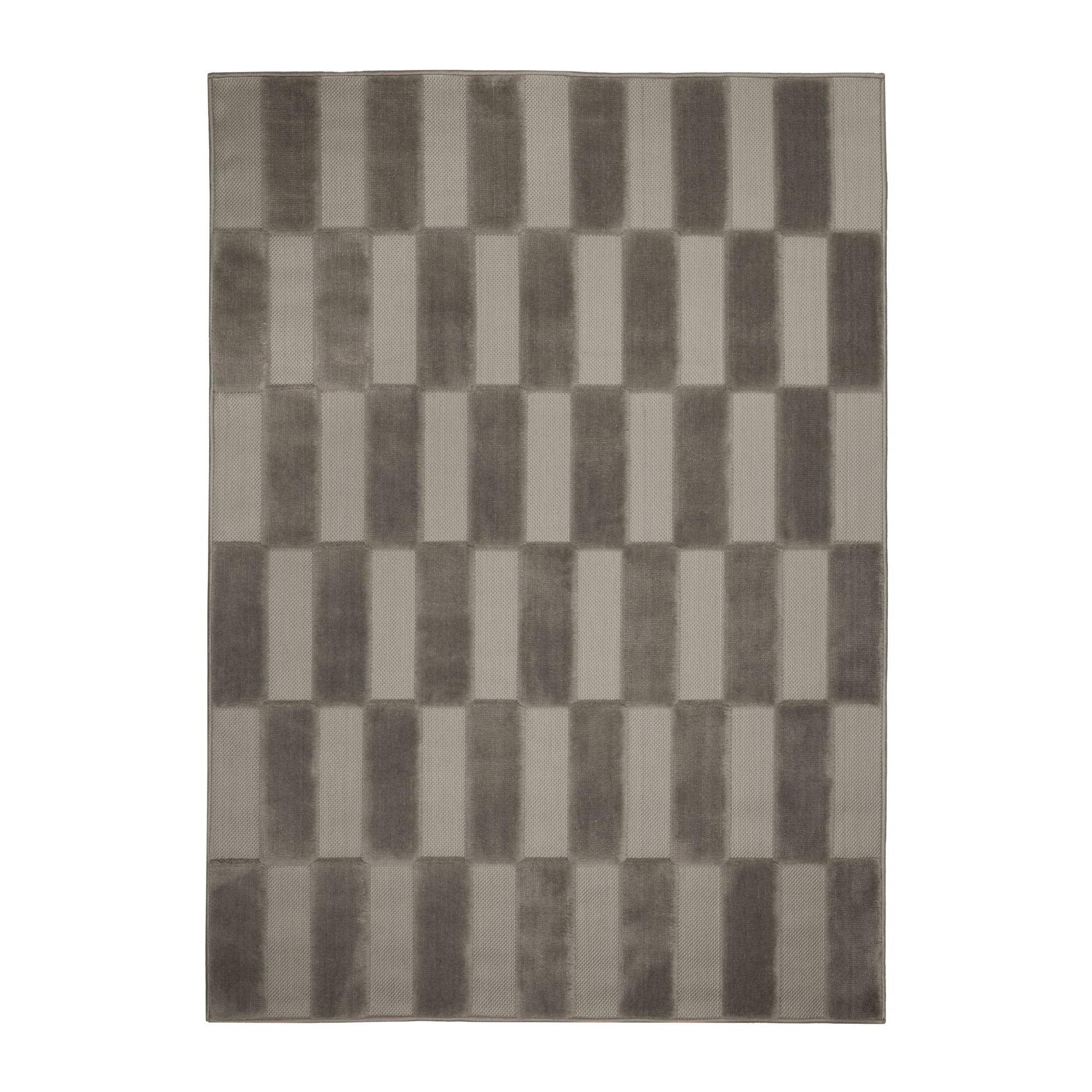 Grey - Homemaker - Malmo Blocks Rug Grey - 2