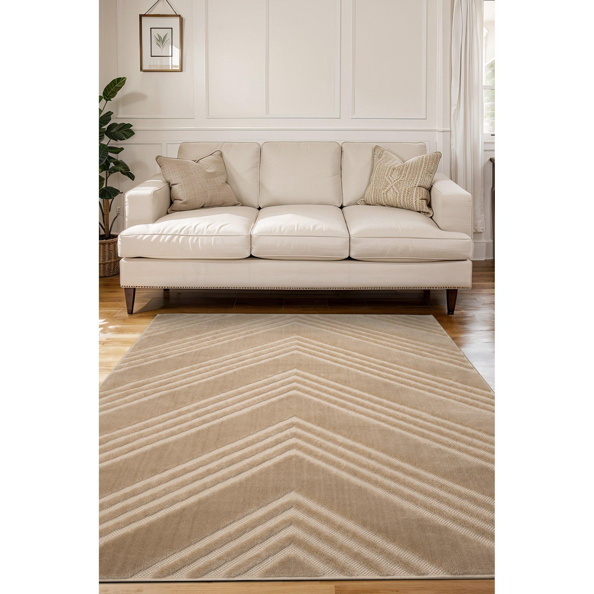 Homemaker  Malmo Chevron Rug Natural - 120x170cm