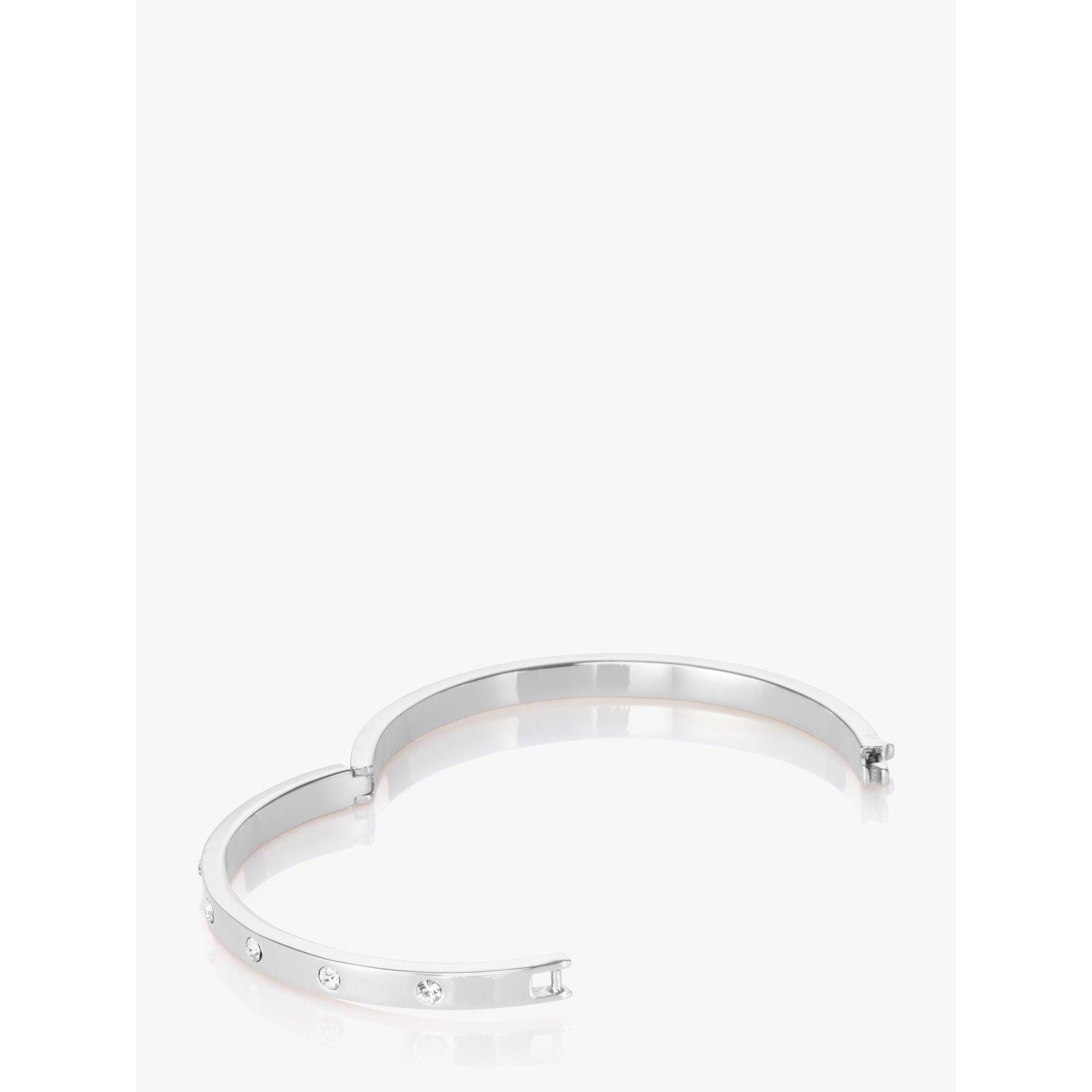 Crystal/Silver - Kate Spade - Set In Stone Hinged Bangle - 2