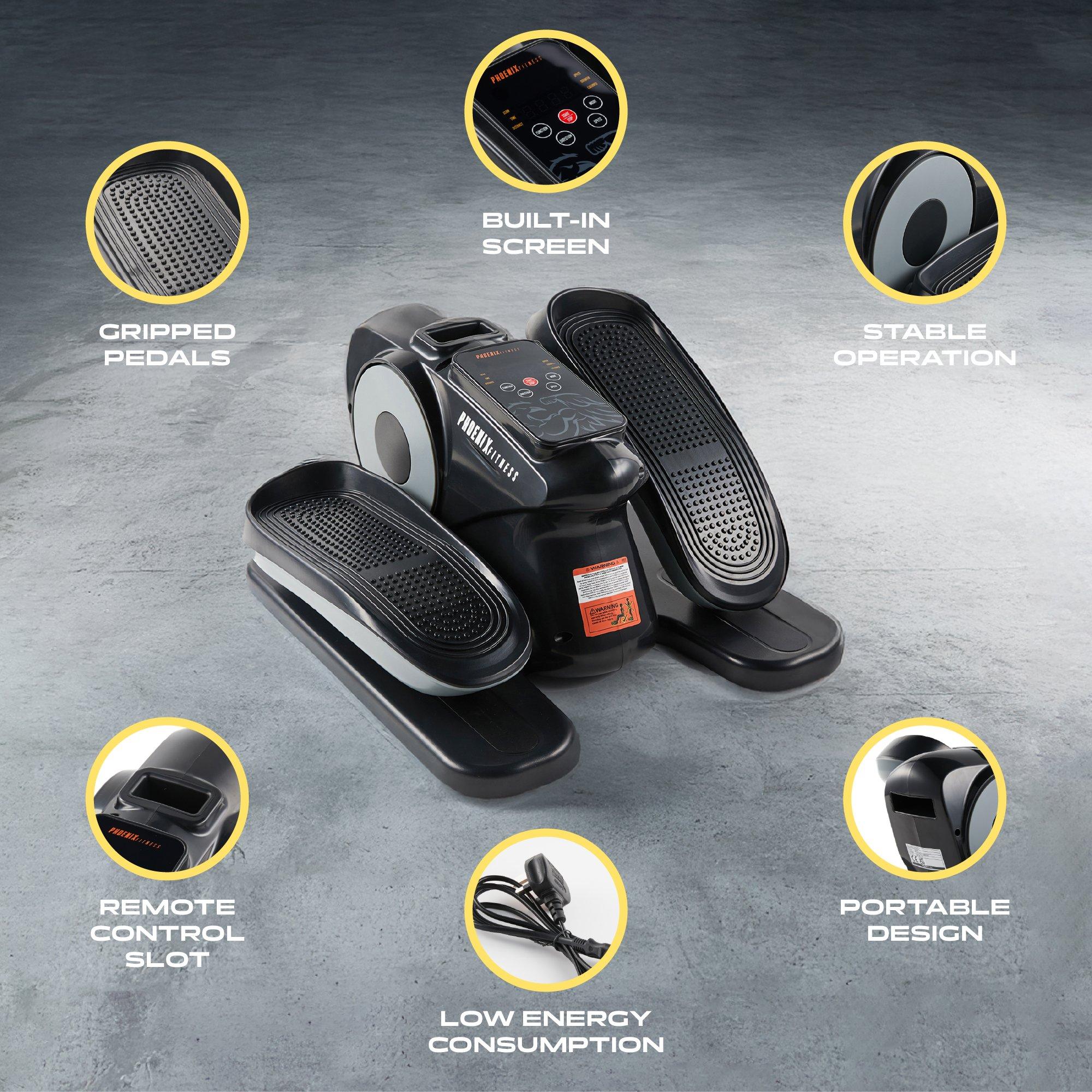 Black - Phoenix Fitness - Under Desk Elliptical Machine - 3