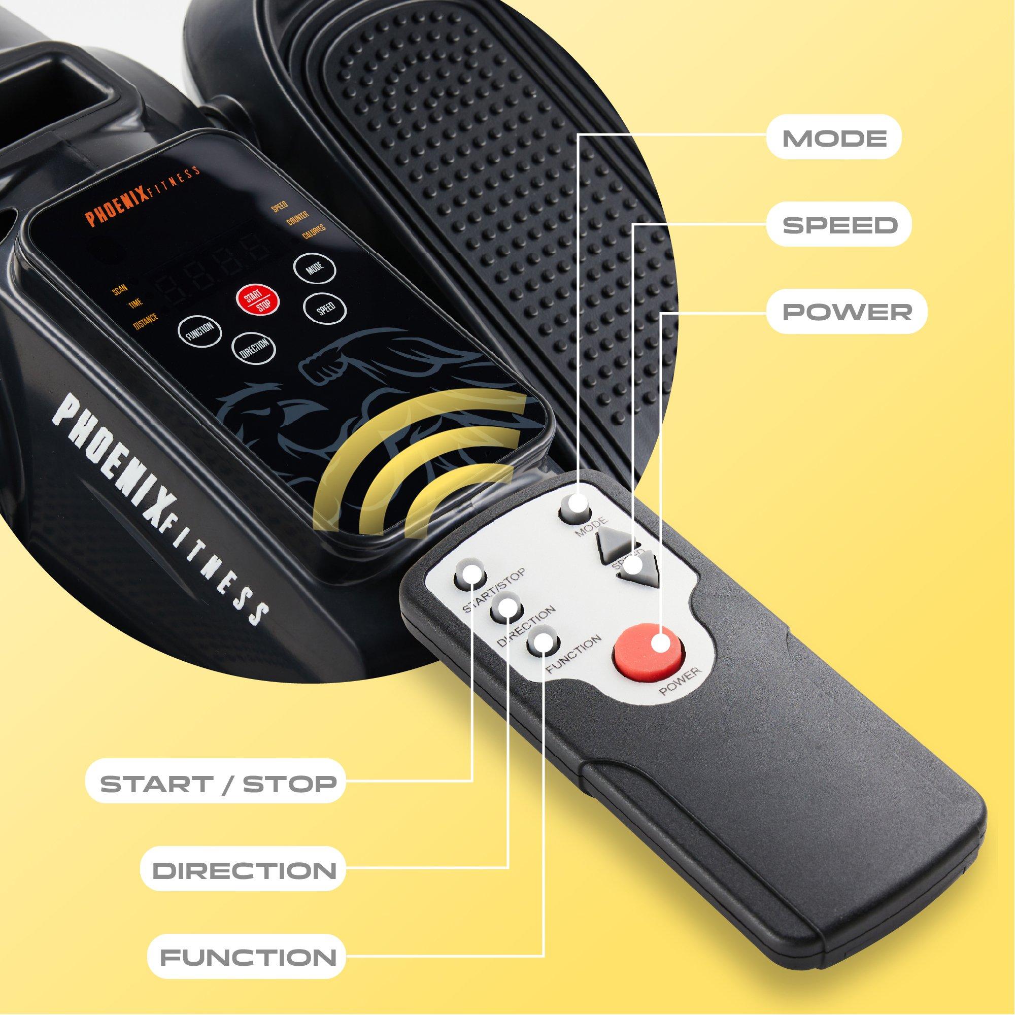 Black - Phoenix Fitness - Under Desk Elliptical Machine - 4