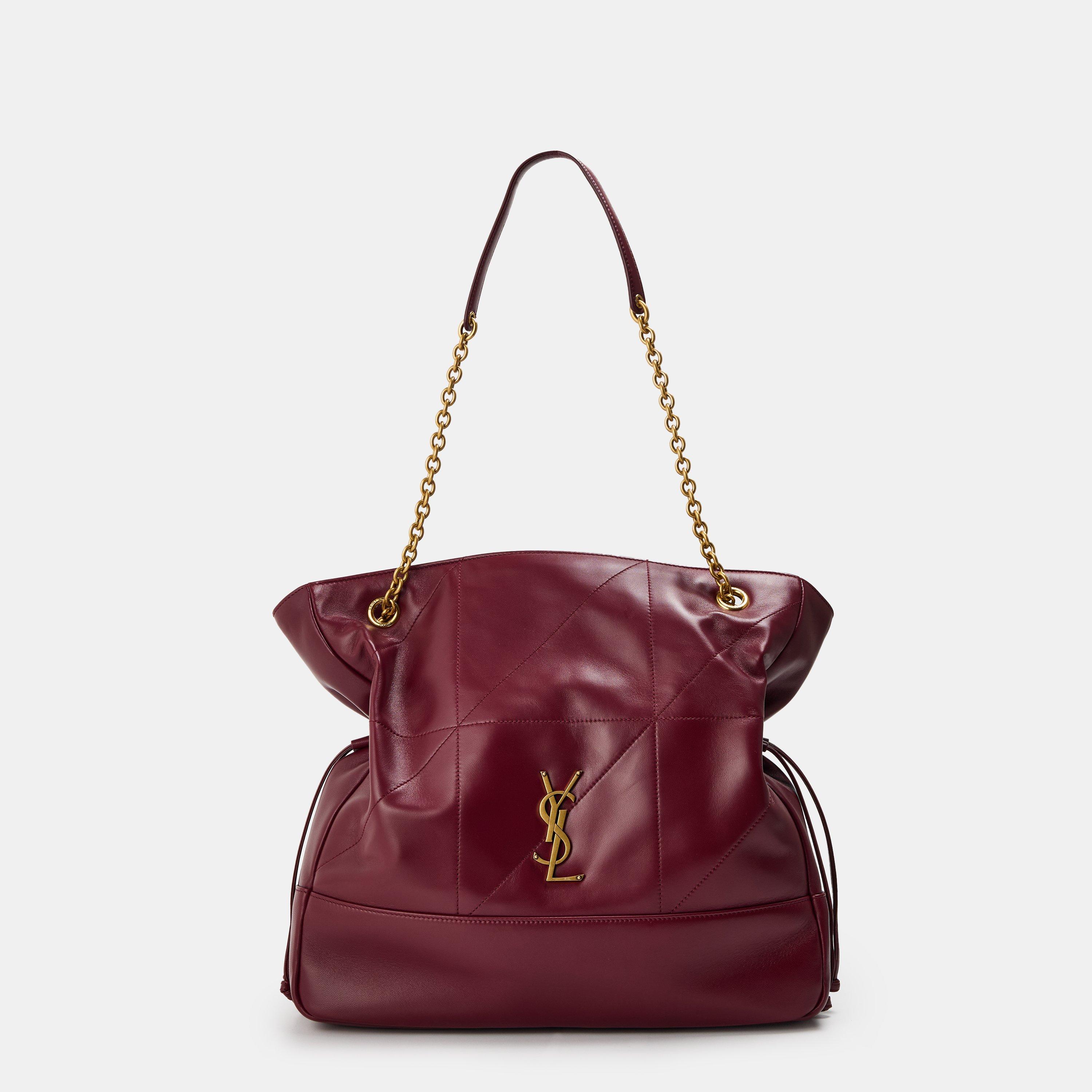 Dark Bordeaux - Saint Laurent - Women's Jamie Large Tote Bag - 1