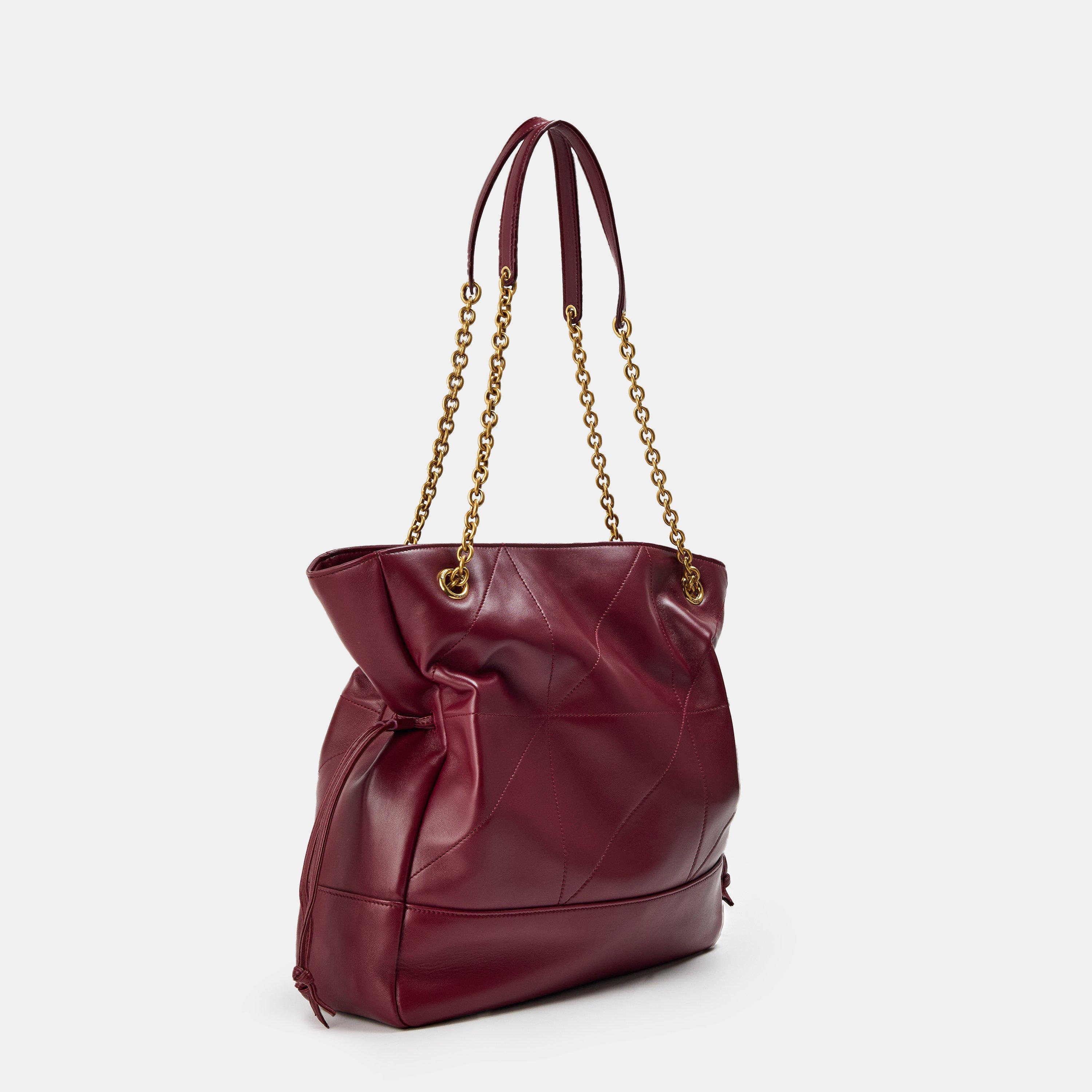 Dark Bordeaux - Saint Laurent - Women's Jamie Large Tote Bag - 2