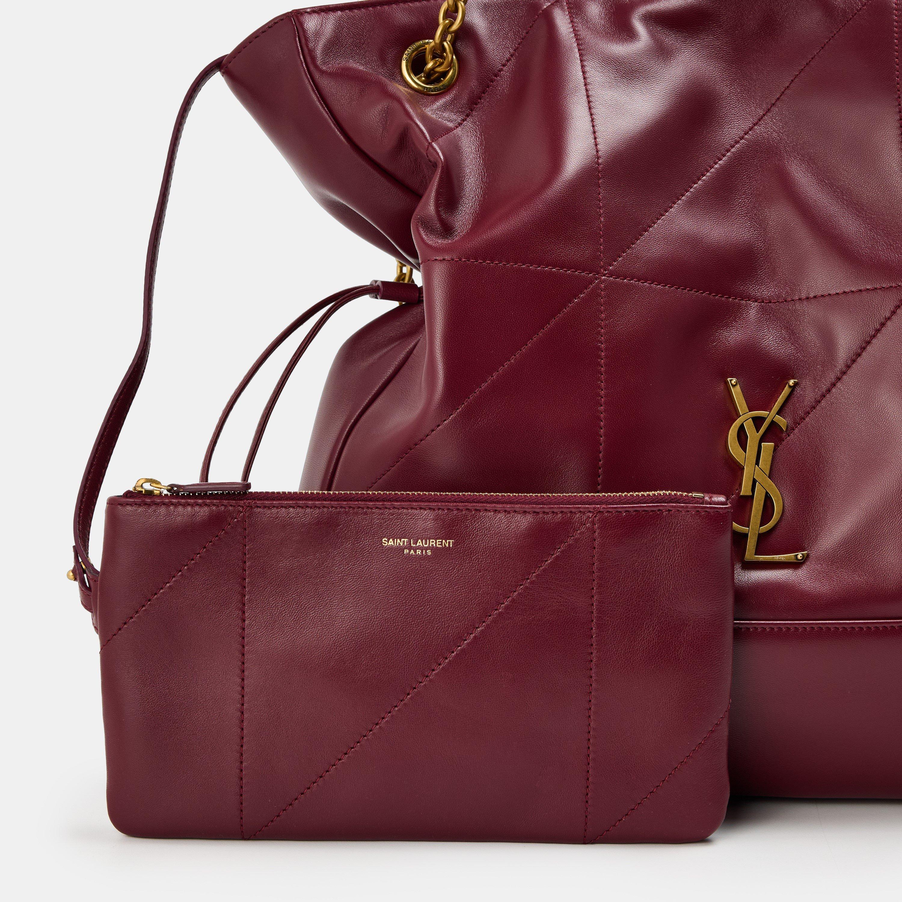 Dark Bordeaux - Saint Laurent - Women's Jamie Large Tote Bag - 4