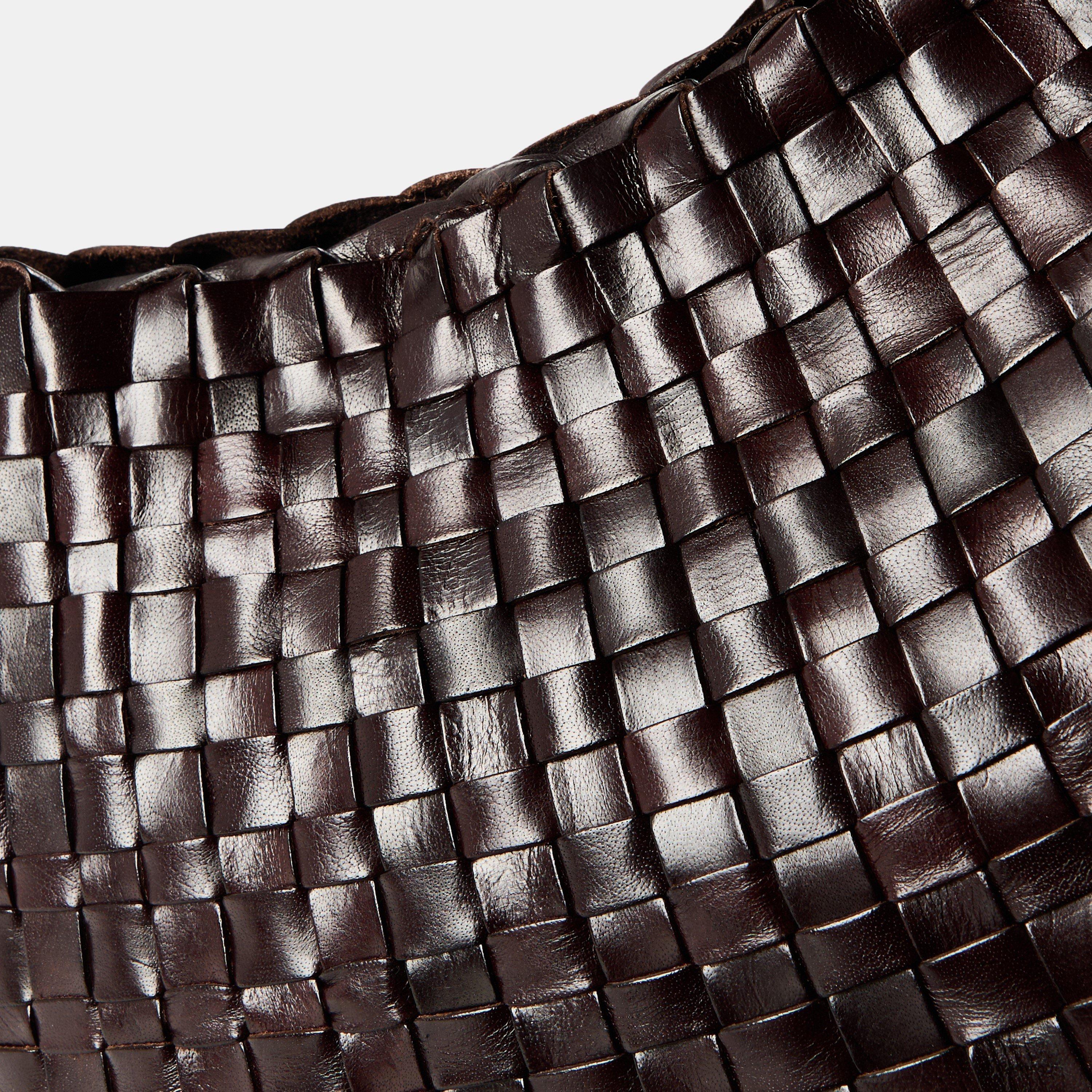 Dark Brown - Dragon Diffusion - Women's Salvage Hobo Bag - 4