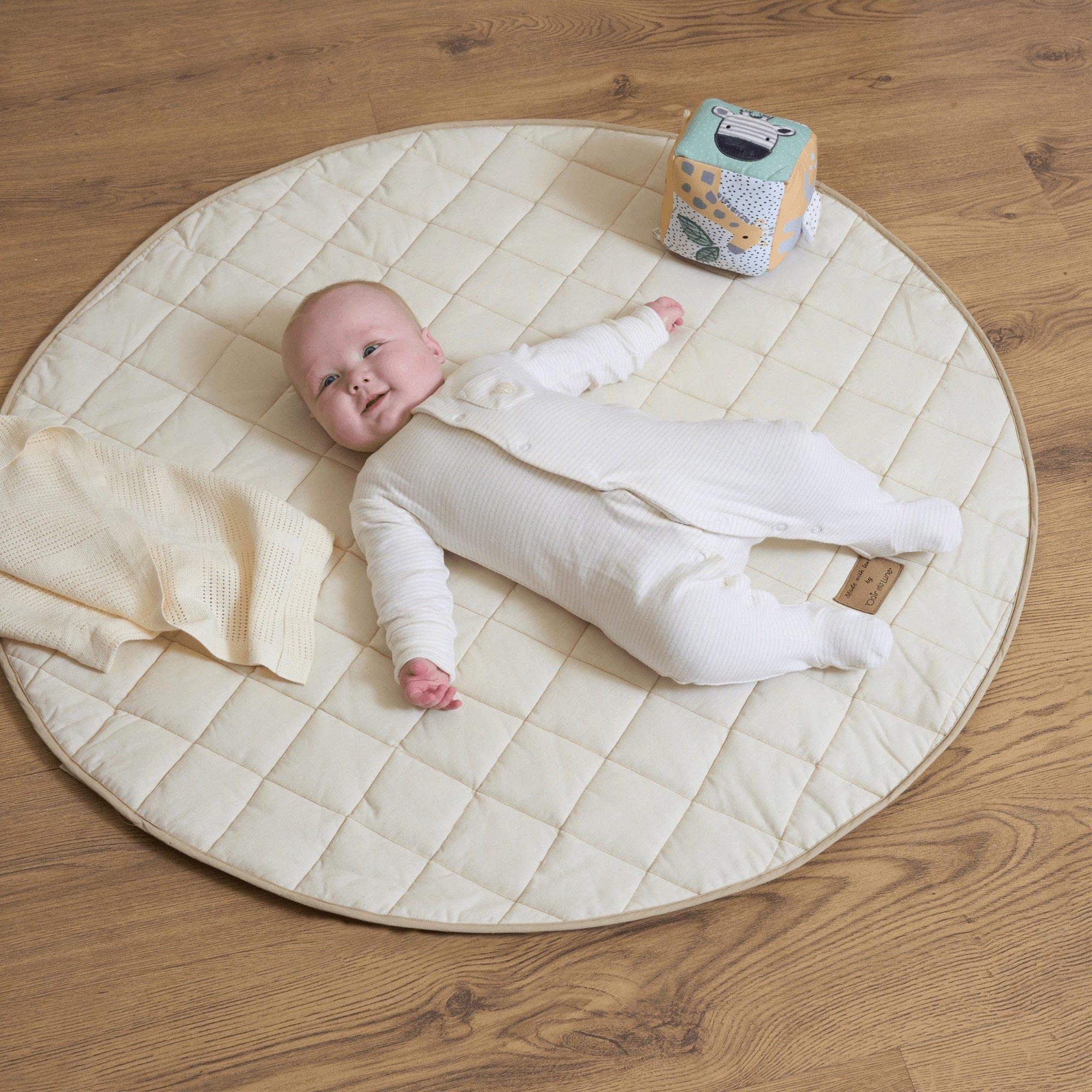 Cream - Clair De Lune - Organic Baby Play Mat - 1