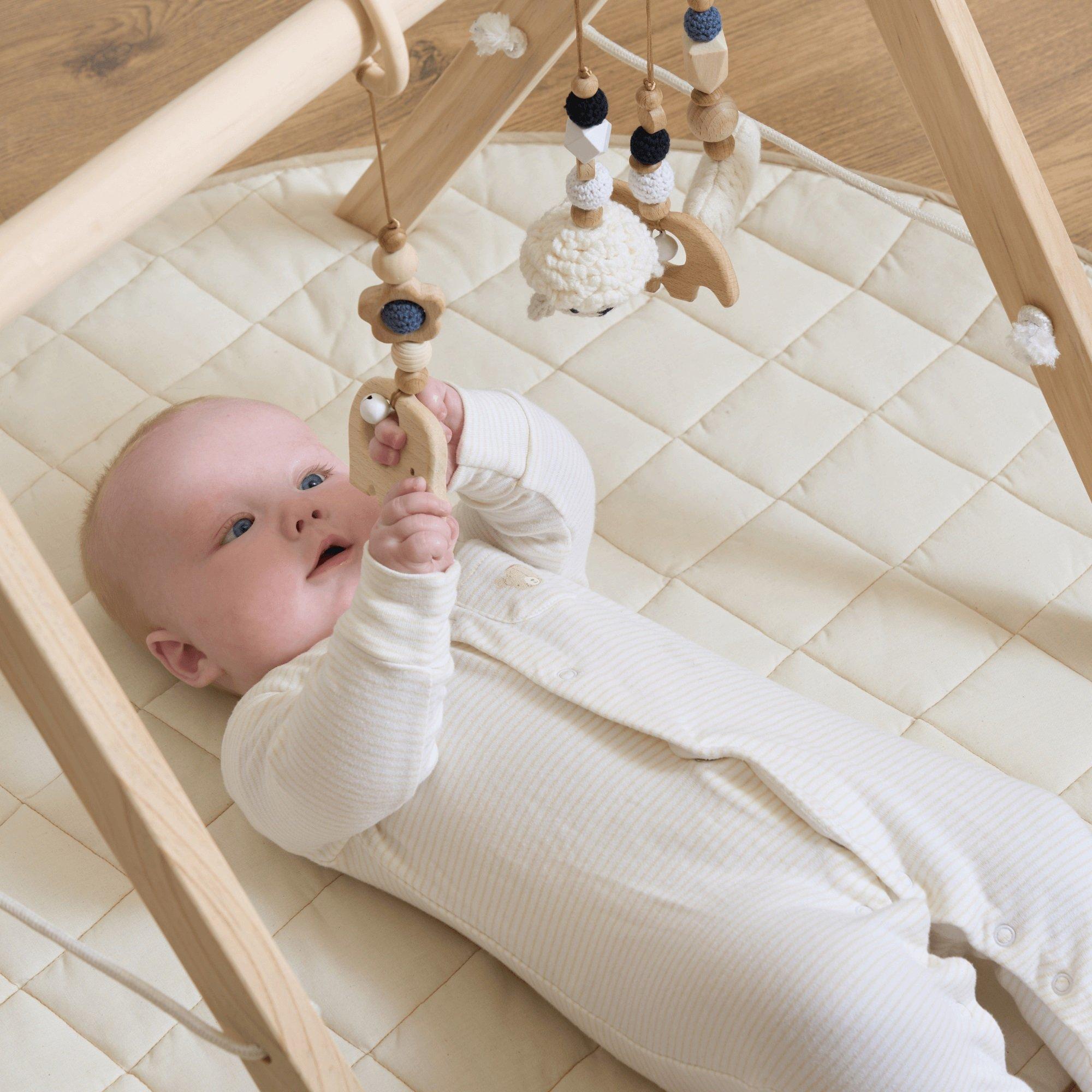 Cream - Clair De Lune - Organic Baby Play Mat - 5