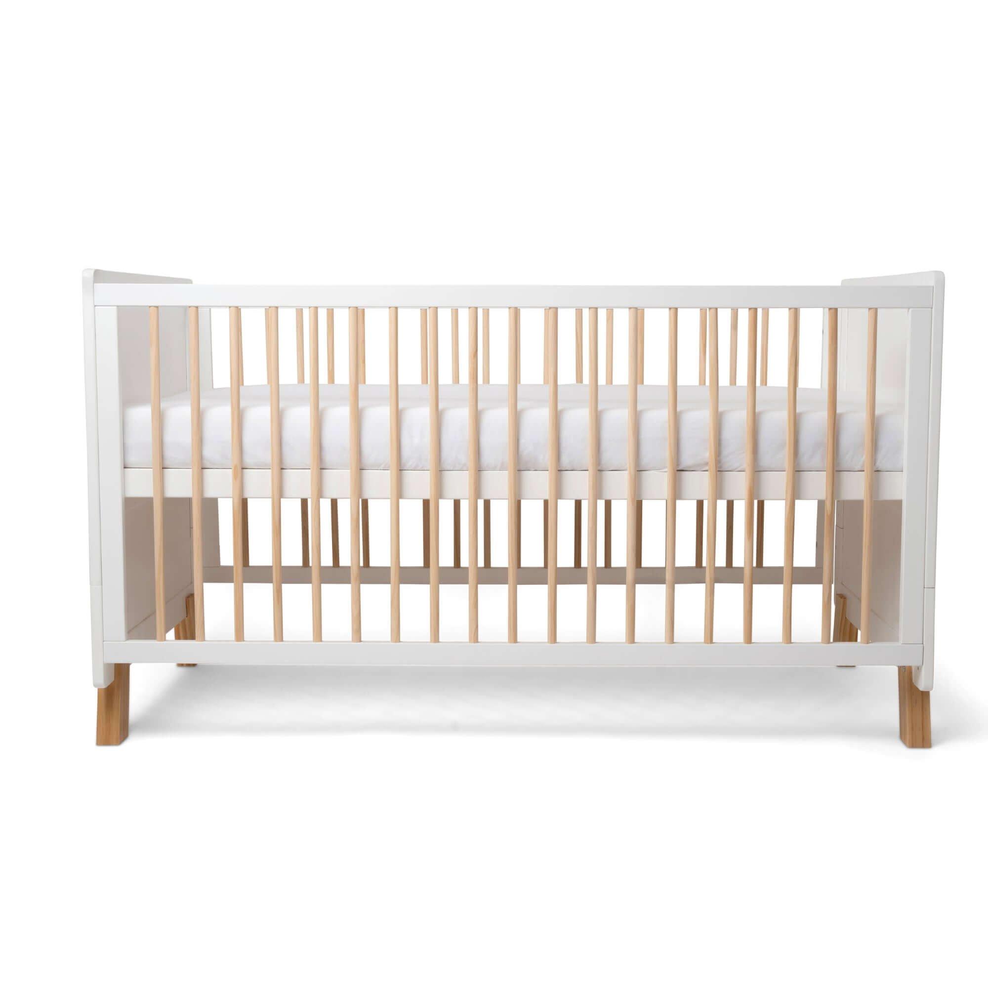 White - Clair De Lune - Essentials Cot Bed Fibre Mattress & Top Changer - 4