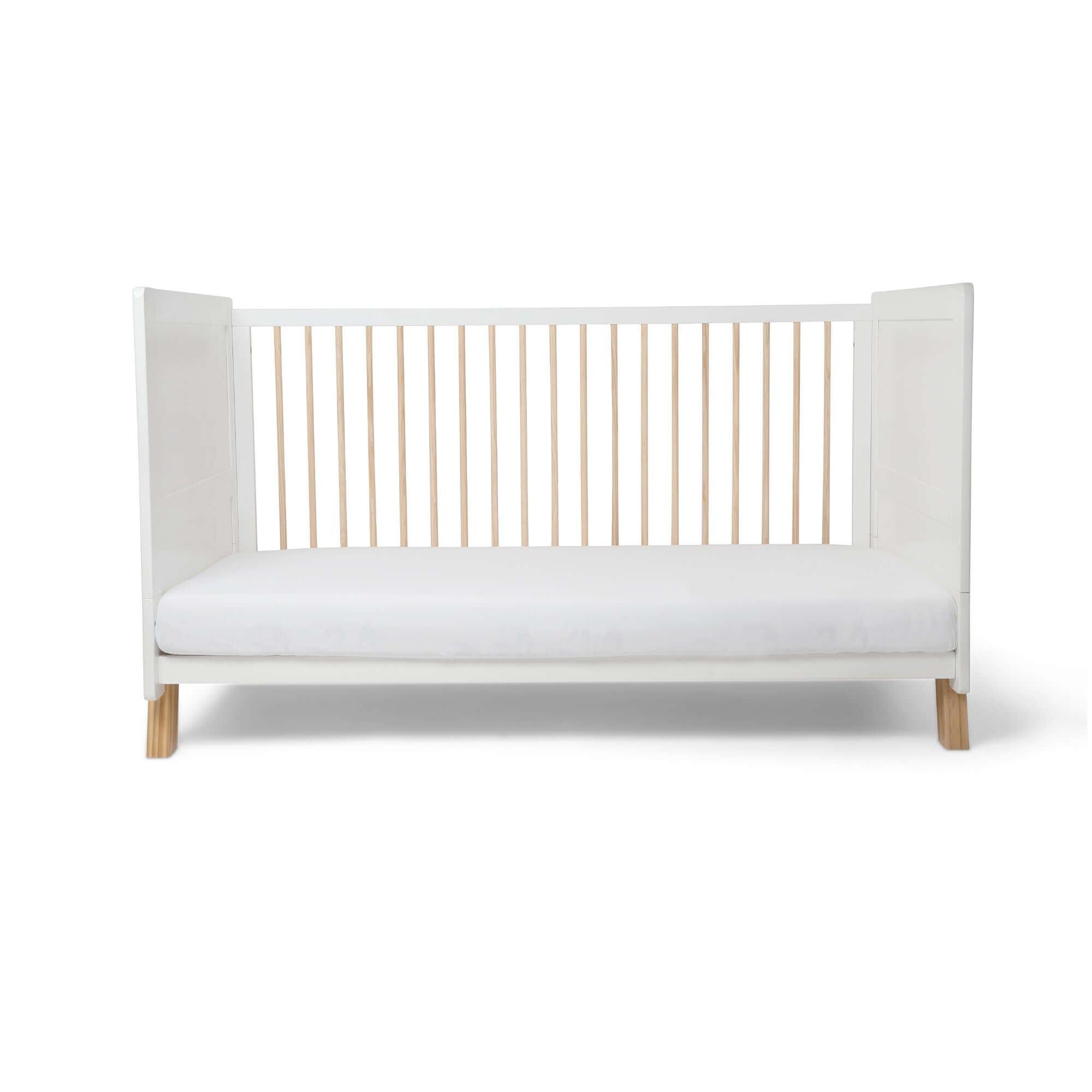White - Clair De Lune - Essentials Cot Bed Fibre Mattress & Top Changer - 6