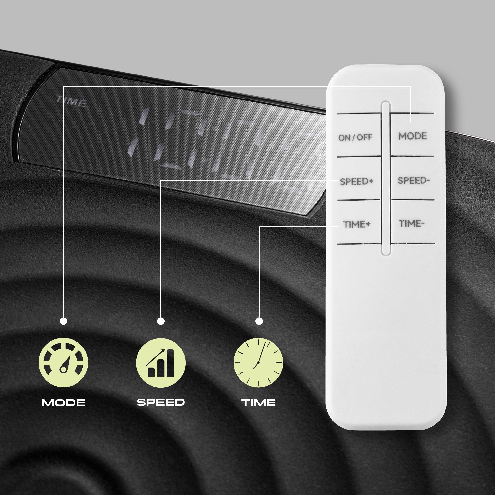 Black - Phoenix Fitness - Vibration Plate with Remote Control - 4