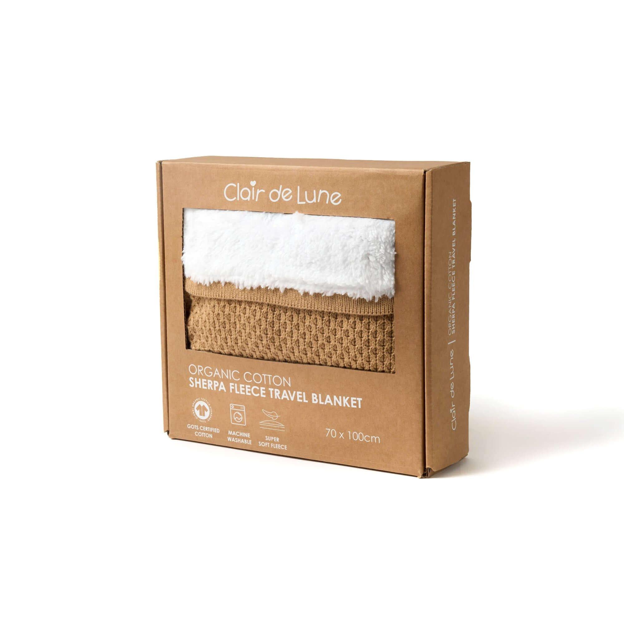 Biscuit - Clair De Lune - Organic Knit Sherpa Blanket - 2