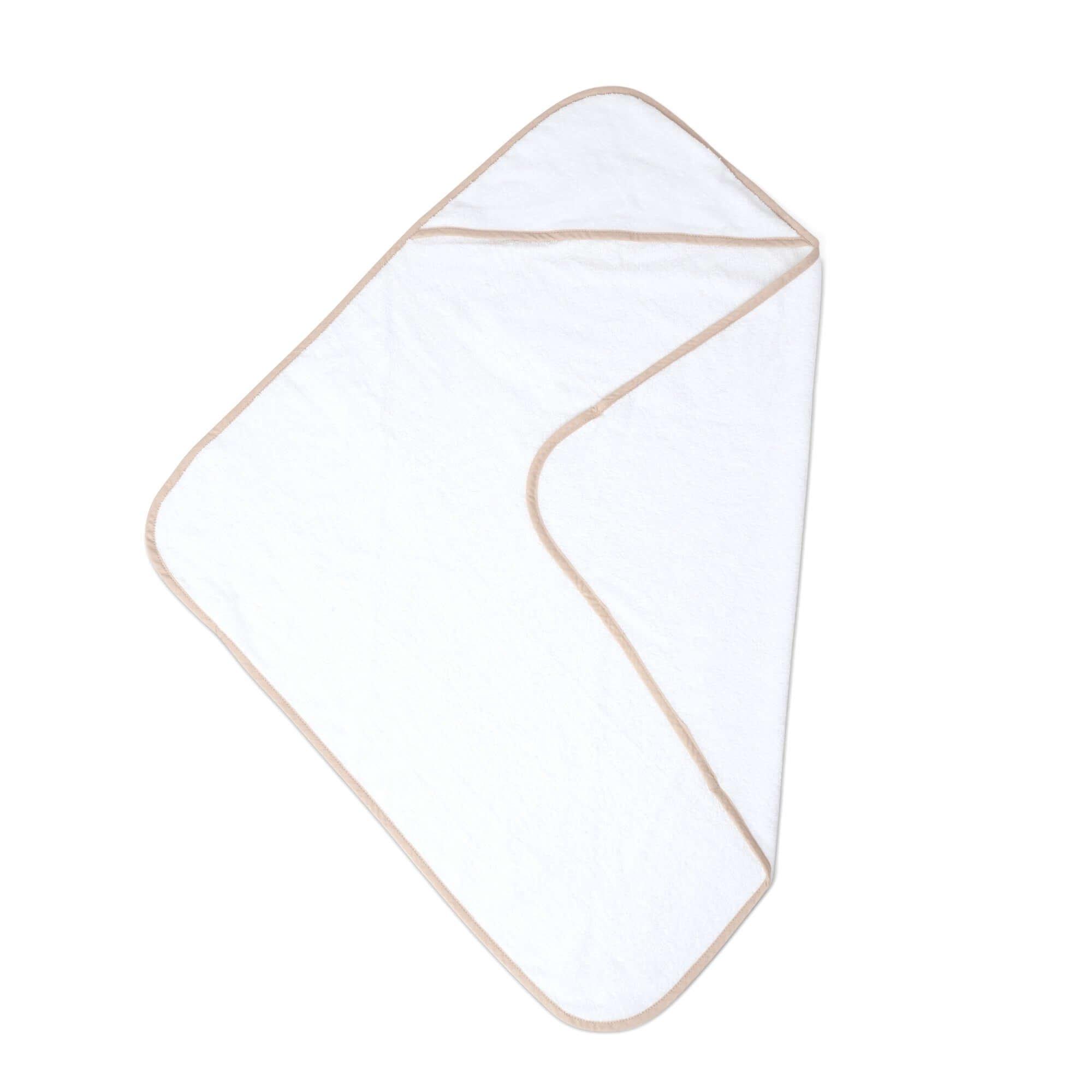 White - Clair De Lune - 2 Pack Basic Hooded Towels - 2