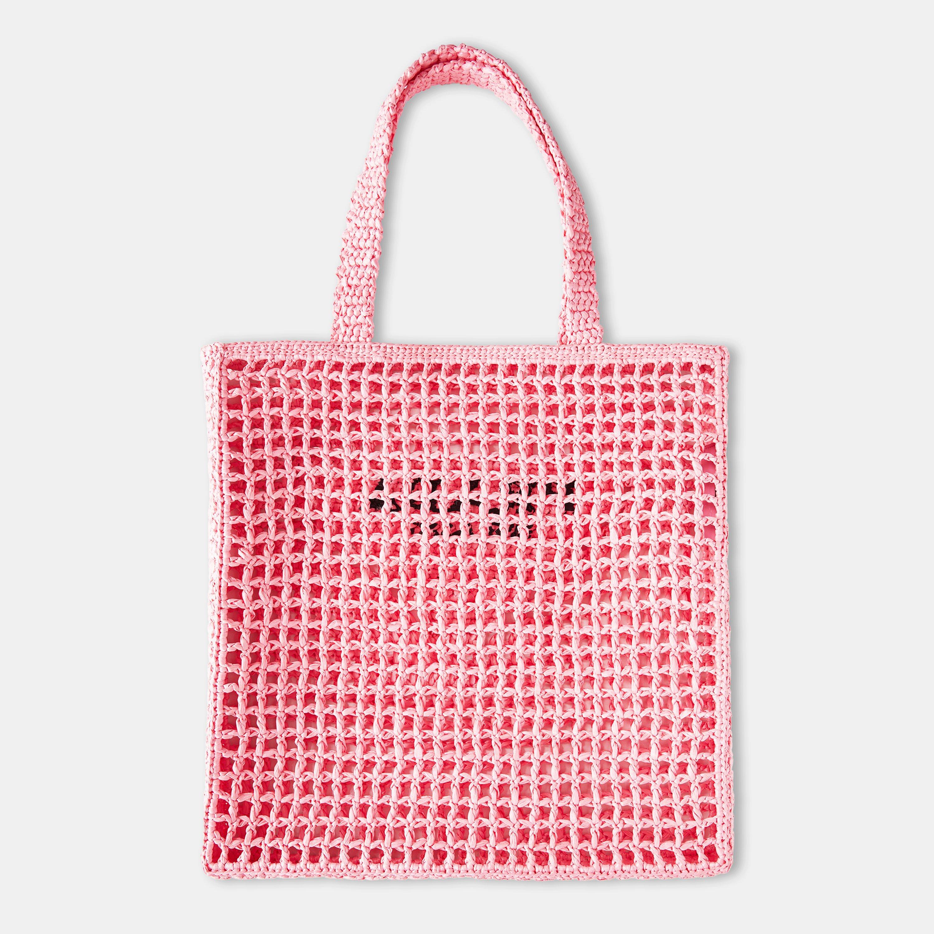 Petalo F0442 - Prada - Women'S Open Weave Raffia Logo Shopping Bag - 2