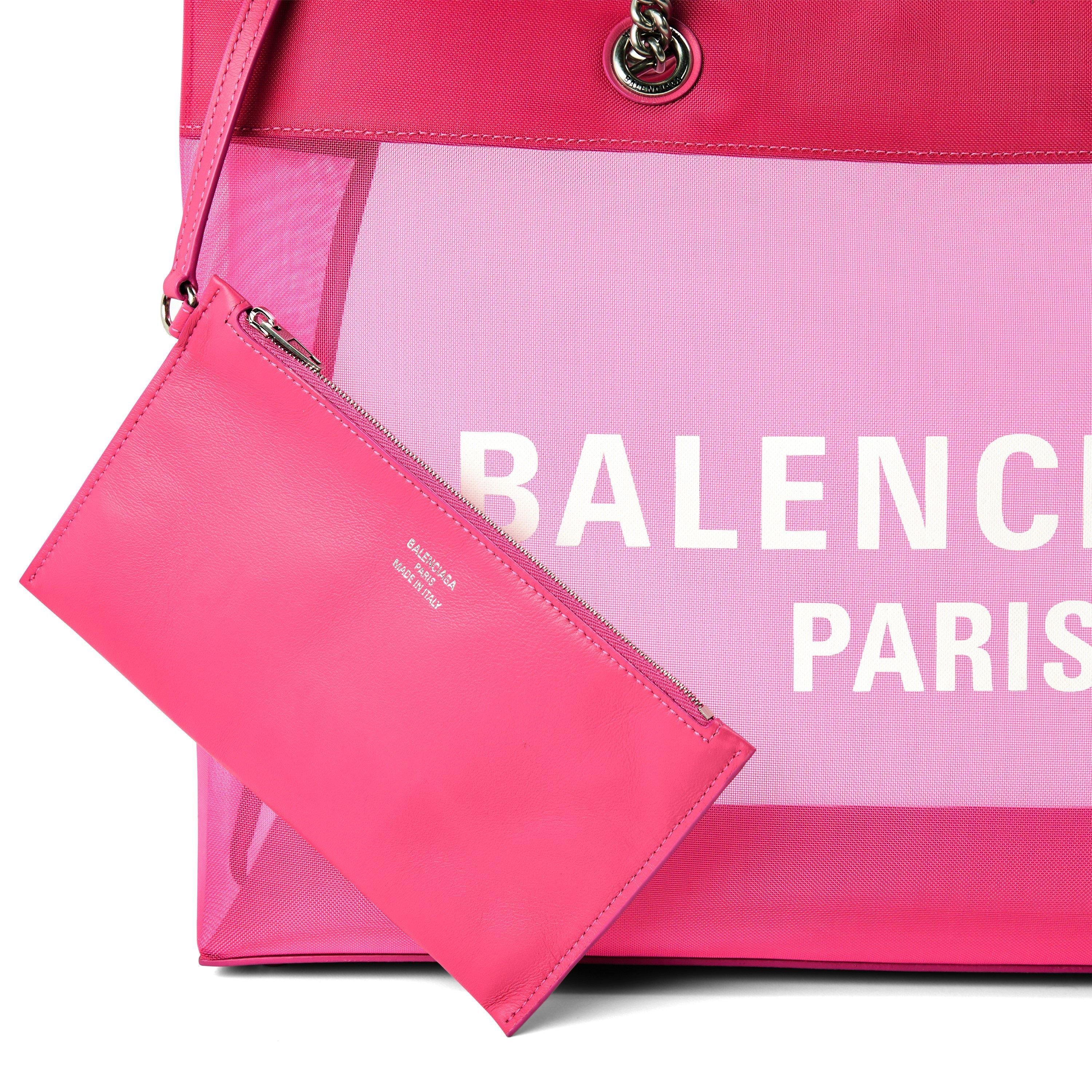 Fuchsia/White - Balenciaga - Duty Free Tote Bag - 4