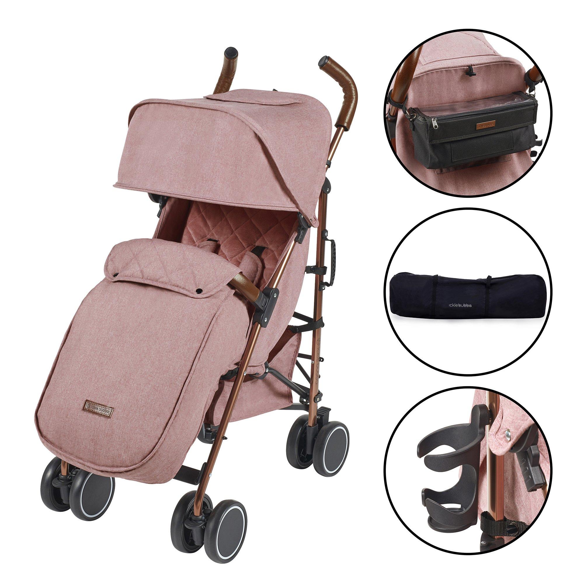 Ickle Bubba  Newborn Discovery Stroller - Prime - Rose Gold/Dusky - one