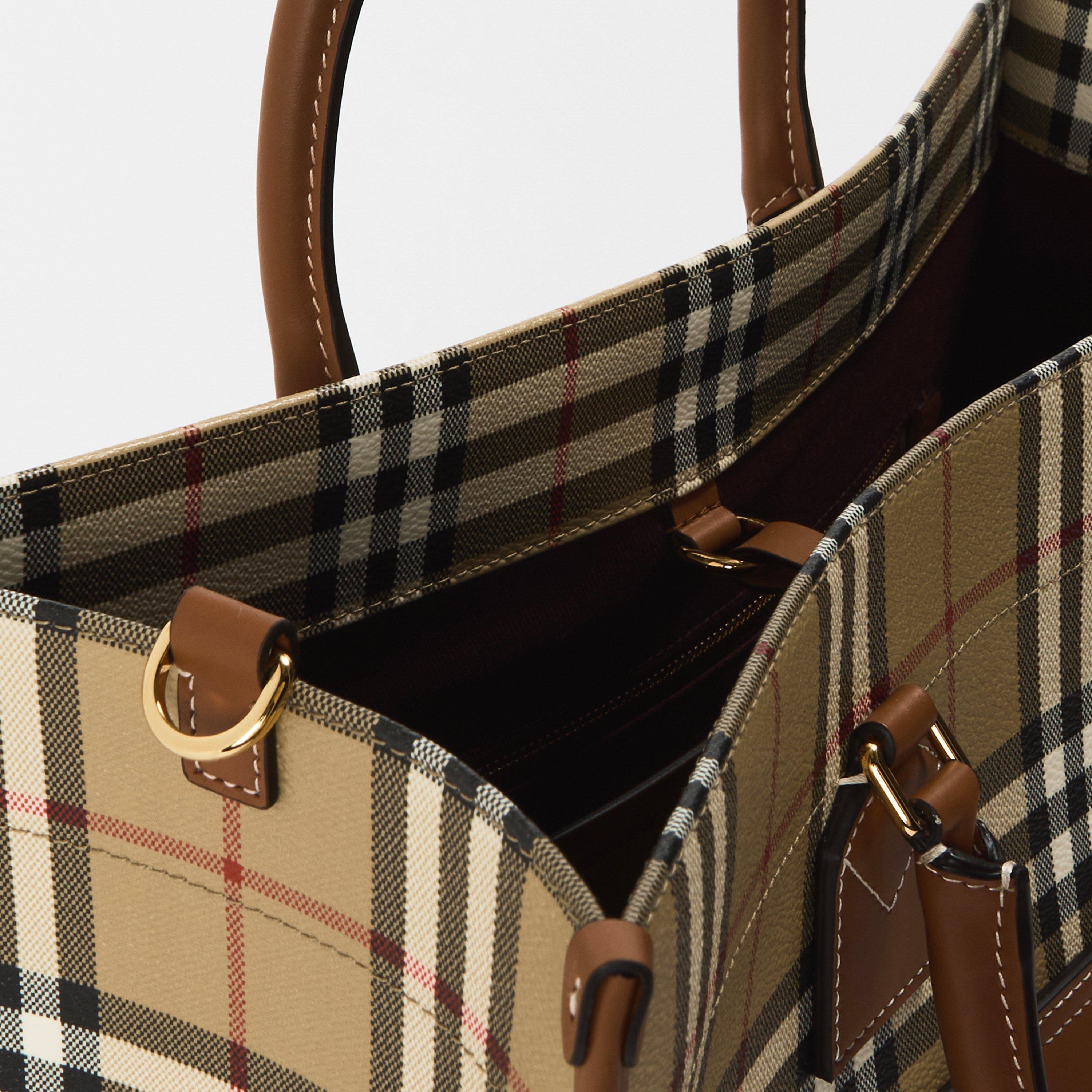 V Check - Burberry - Freya Medium Tote Bag - 5
