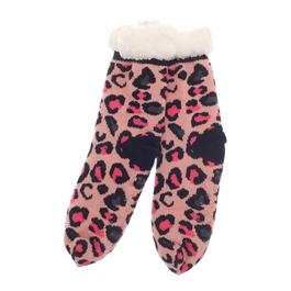 Country Club Slipper Socks 2Pack Jacquard Faux Fur Lined  Grips