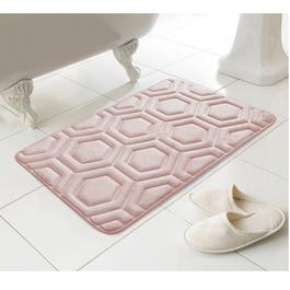 Country Club Bath Mat Geo Design Memory Foam