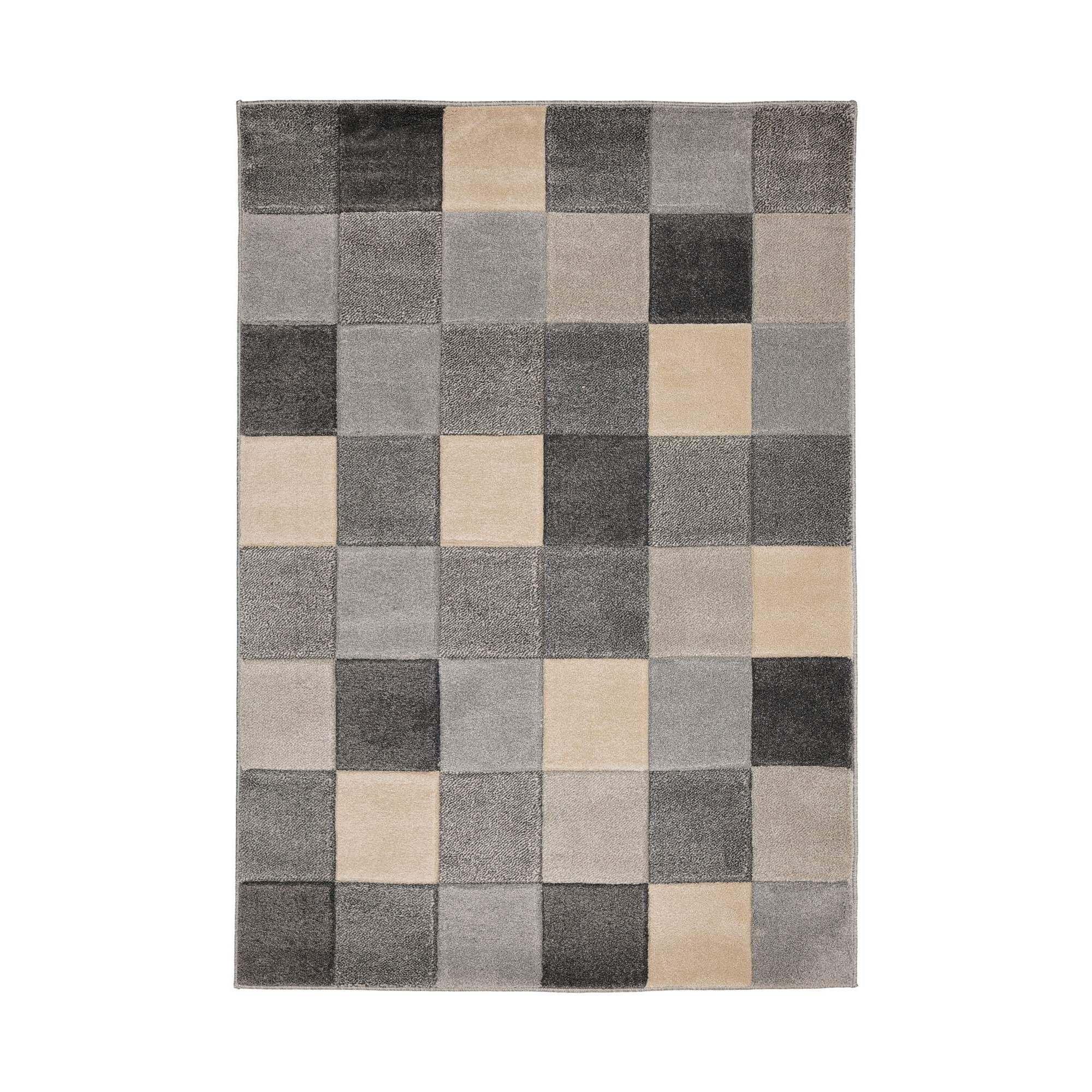 Grey - Homemaker - Newport Blocks Rug Grey - 3