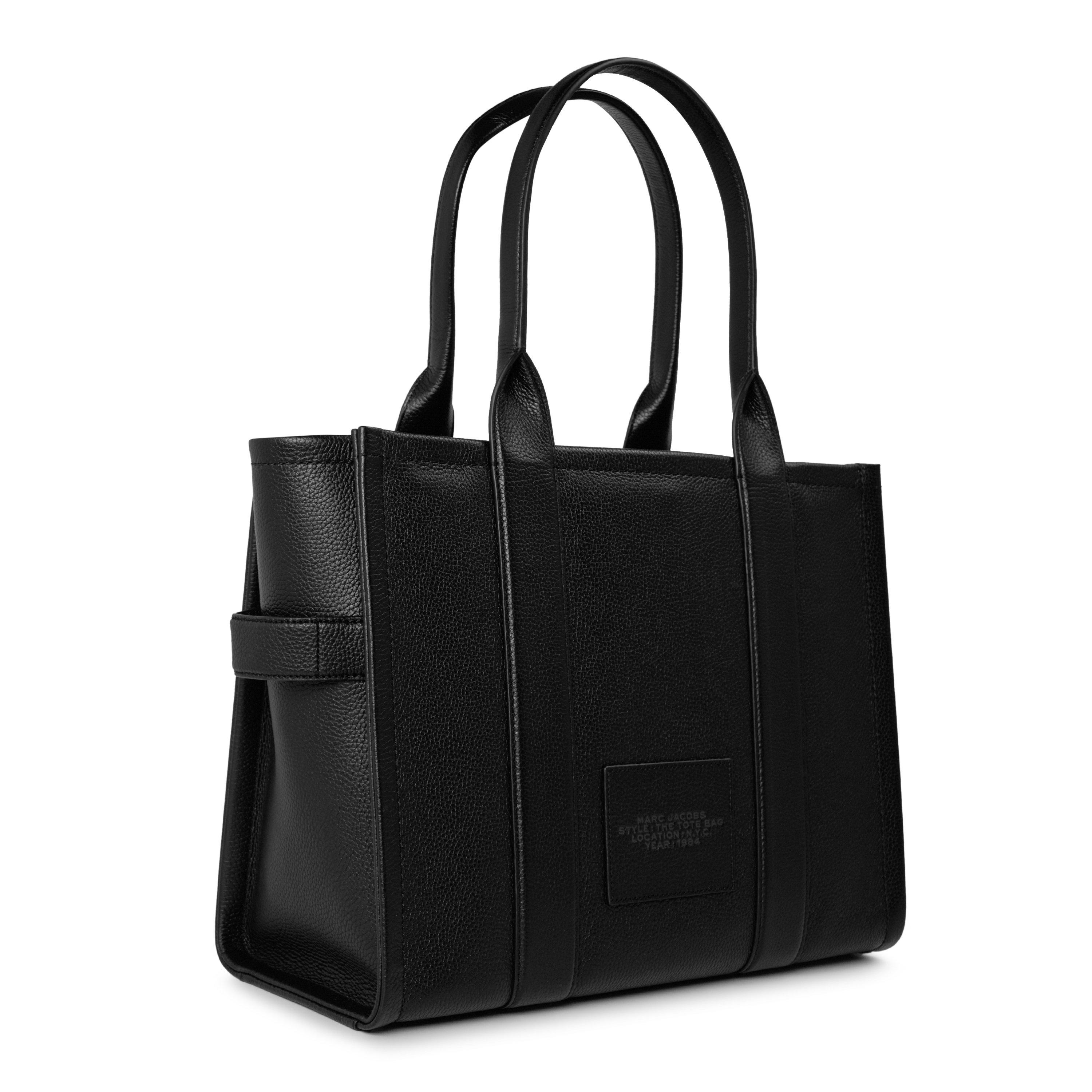 Black - Marc Jacobs - Large Leather Tote Bag - 3