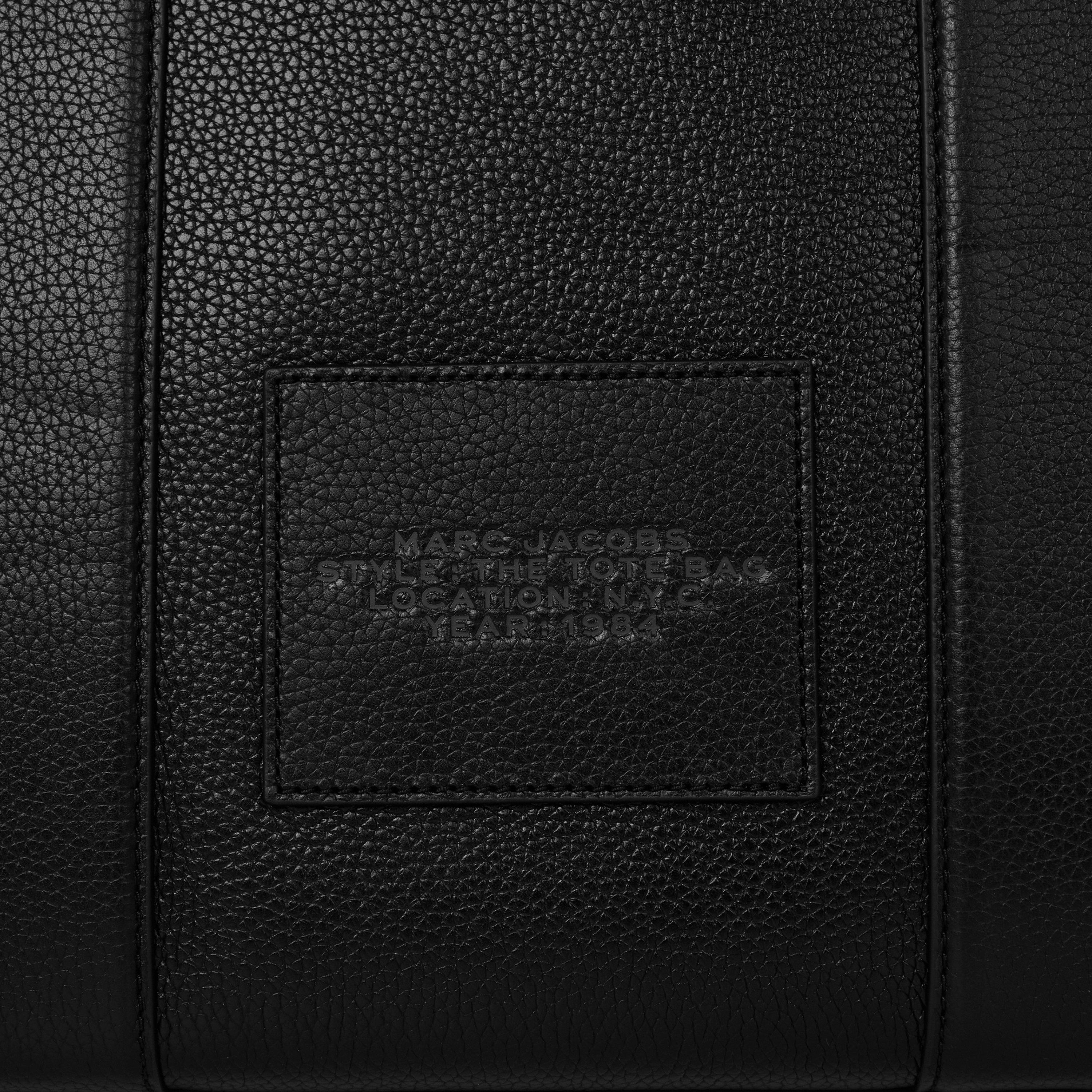 Black - Marc Jacobs - Large Leather Tote Bag - 4