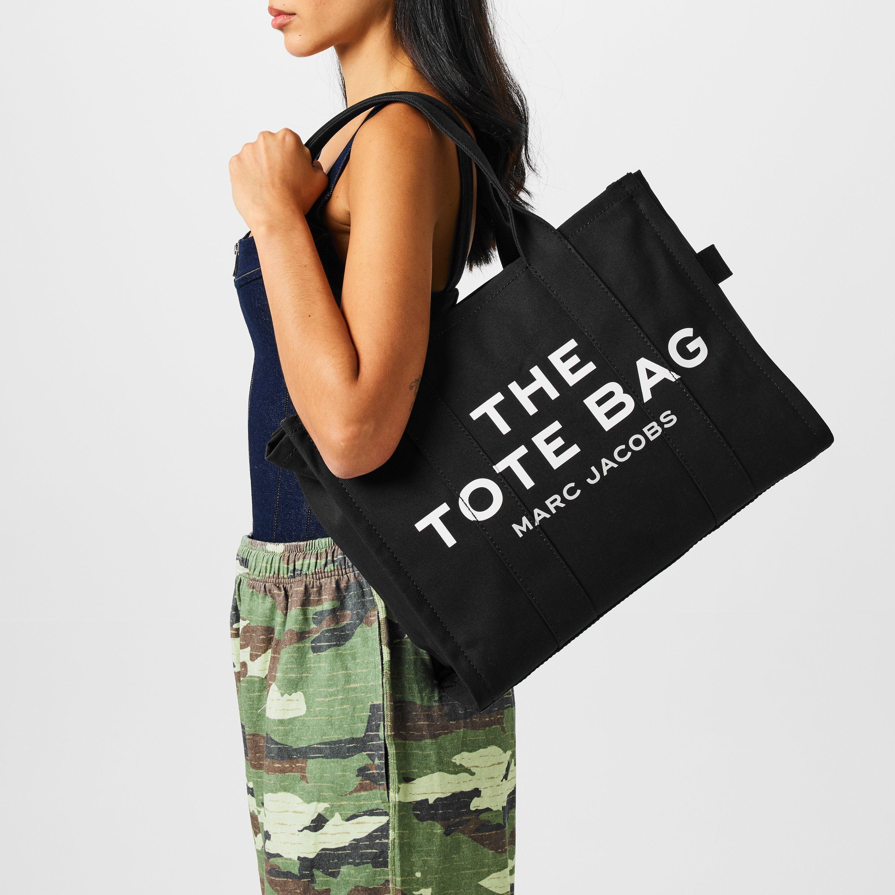 Black - Marc Jacobs - Women's Large Cotton Tote Bag - 2