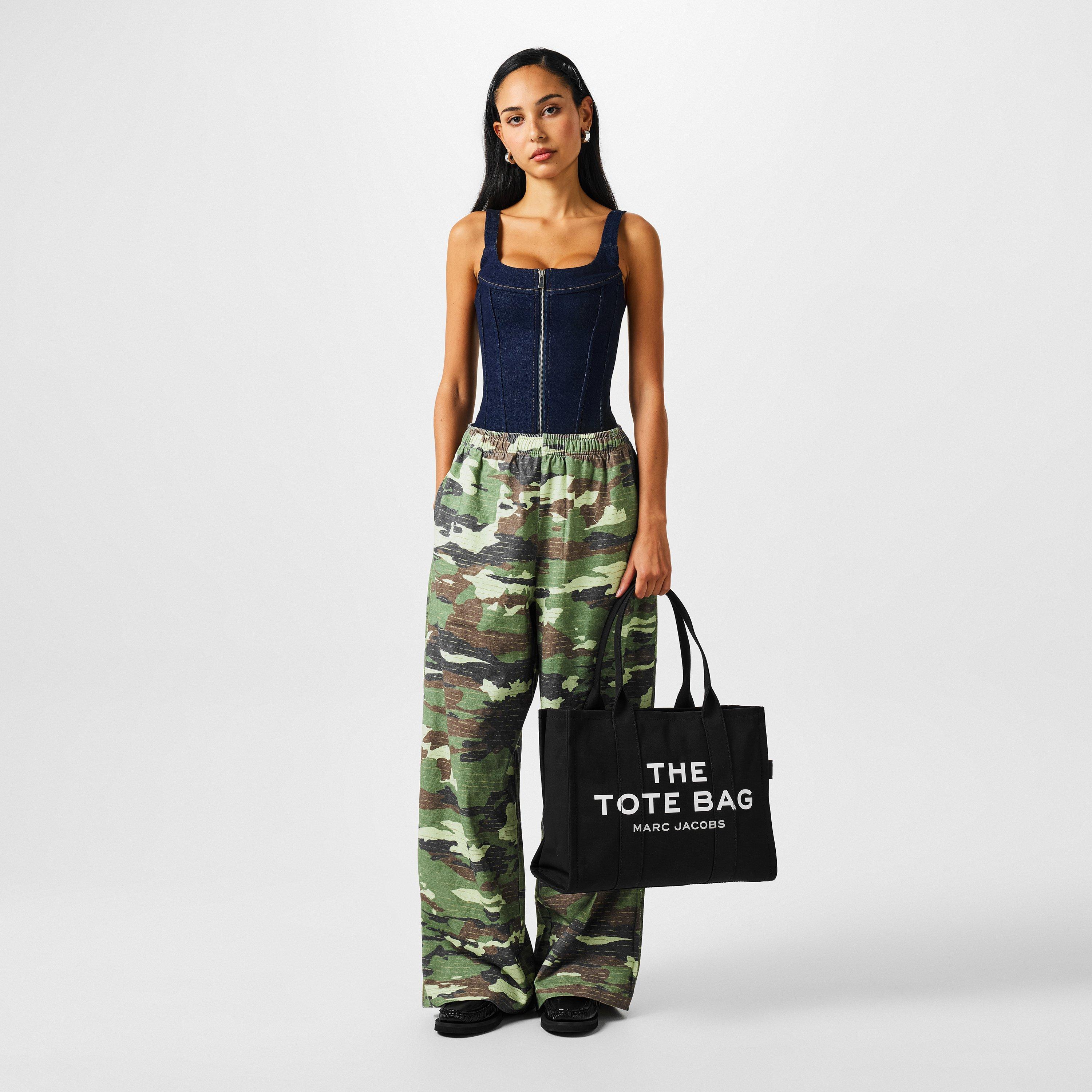 Black - Marc Jacobs - Women's Large Cotton Tote Bag - 9