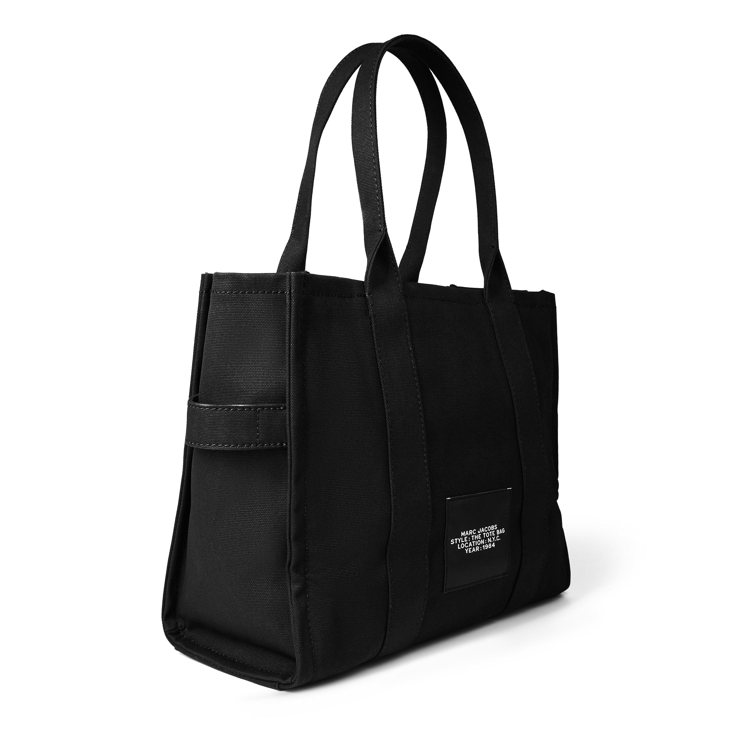 Black - Marc Jacobs - Women's Large Cotton Tote Bag - 3