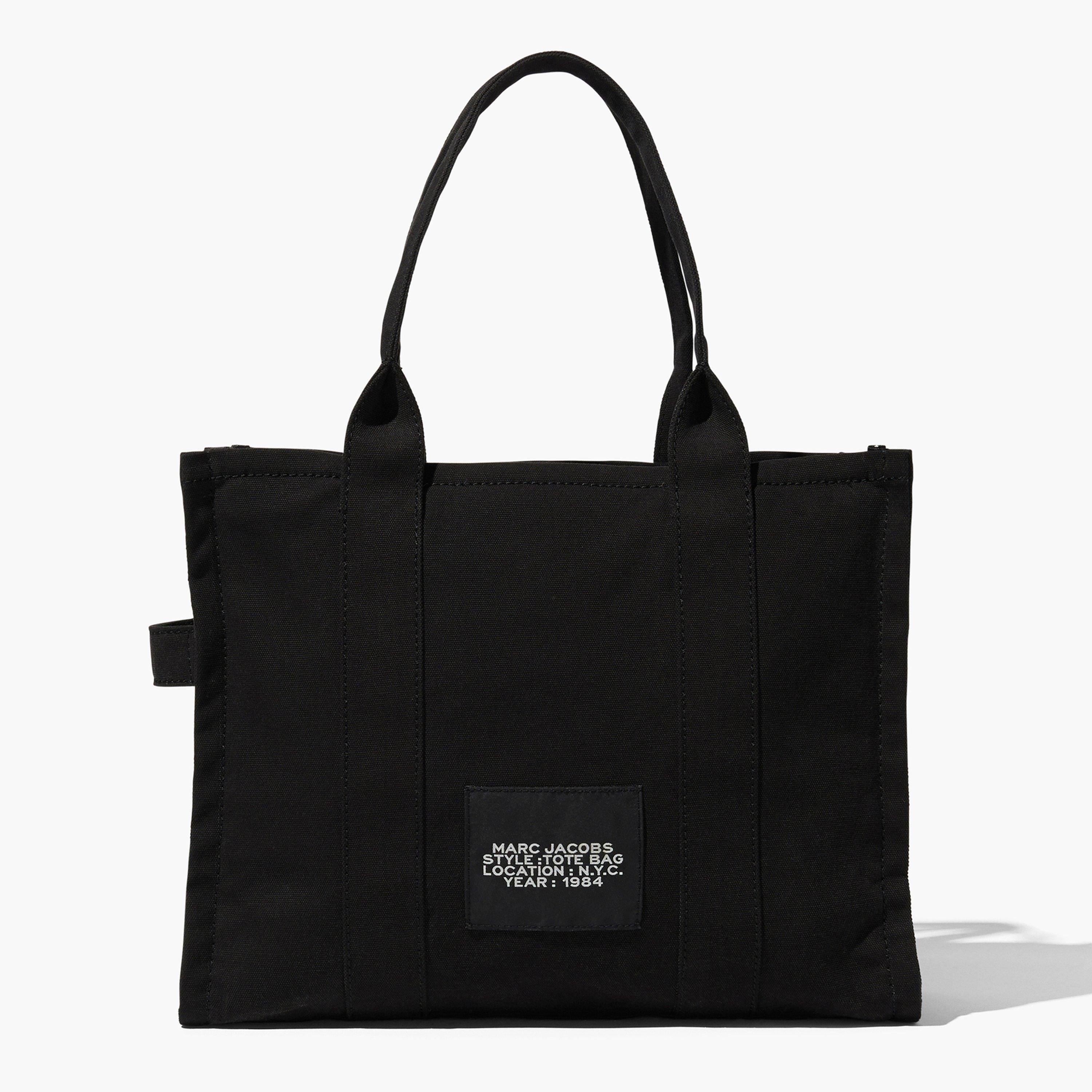 Black - Marc Jacobs - Women's Large Cotton Tote Bag - 6