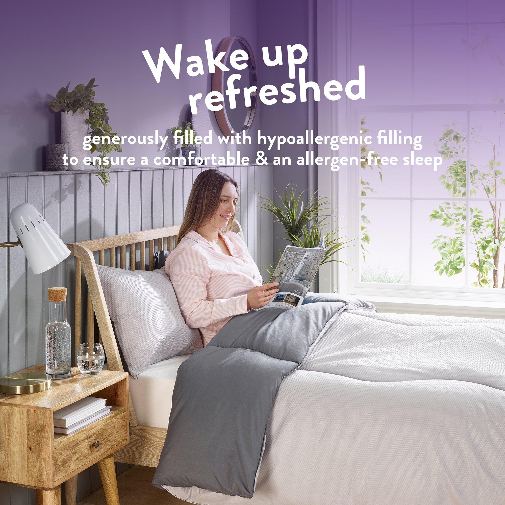 Embossed Grey - Slumberdown - Coverless Comfort 4.5 Tog Duvet - 5