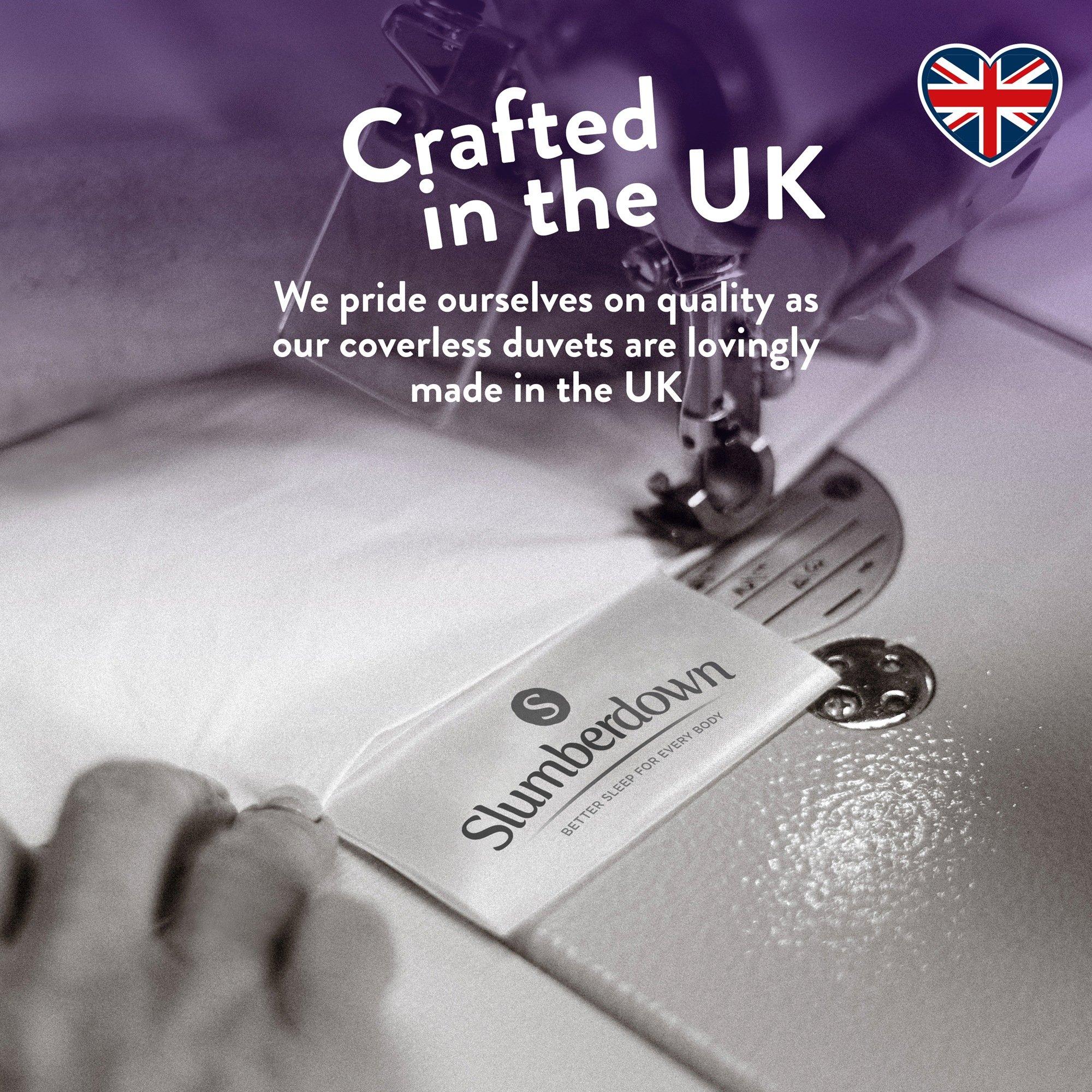 Embossed Grey - Slumberdown - Coverless Comfort 4.5 Tog Duvet - 8