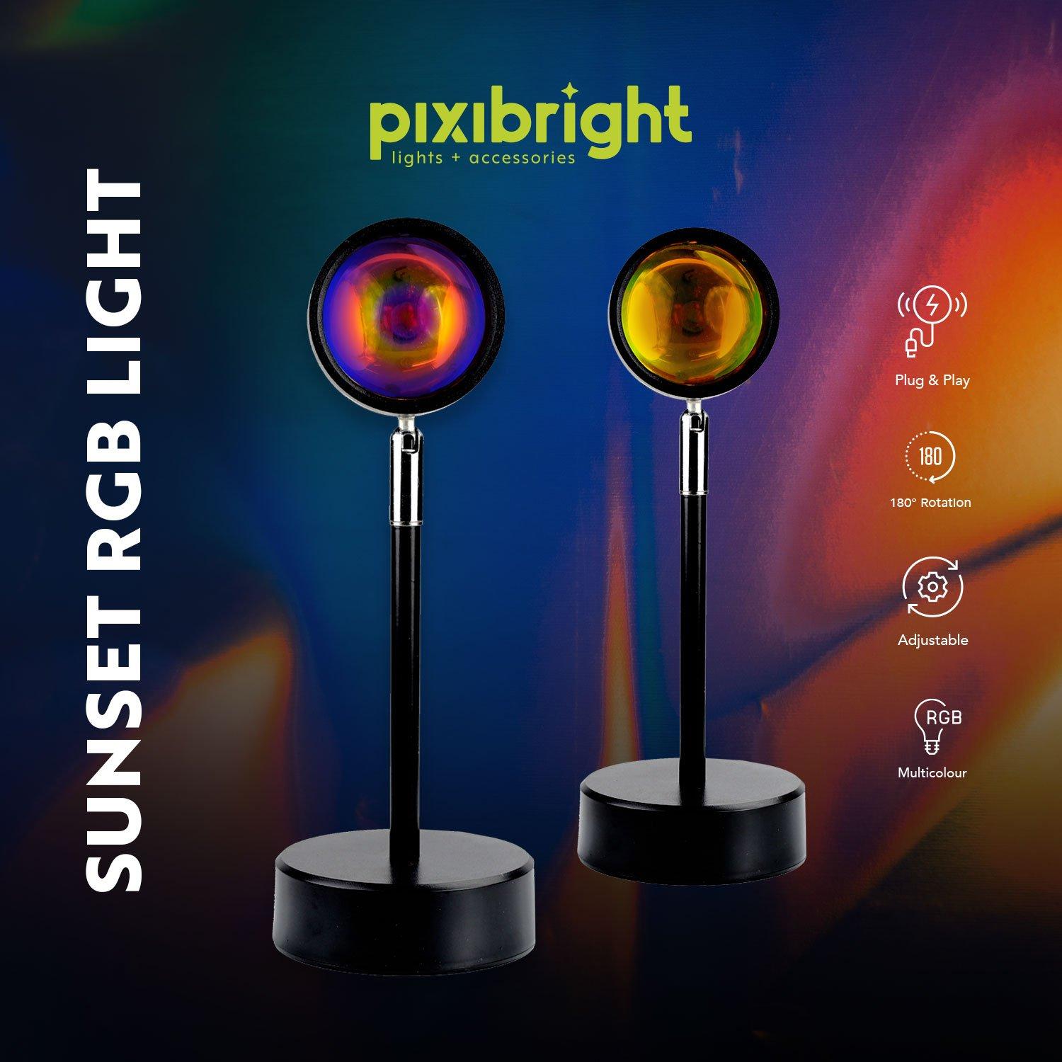 Black - Pixibright - - Pixibright Sunset RGB Light - 5